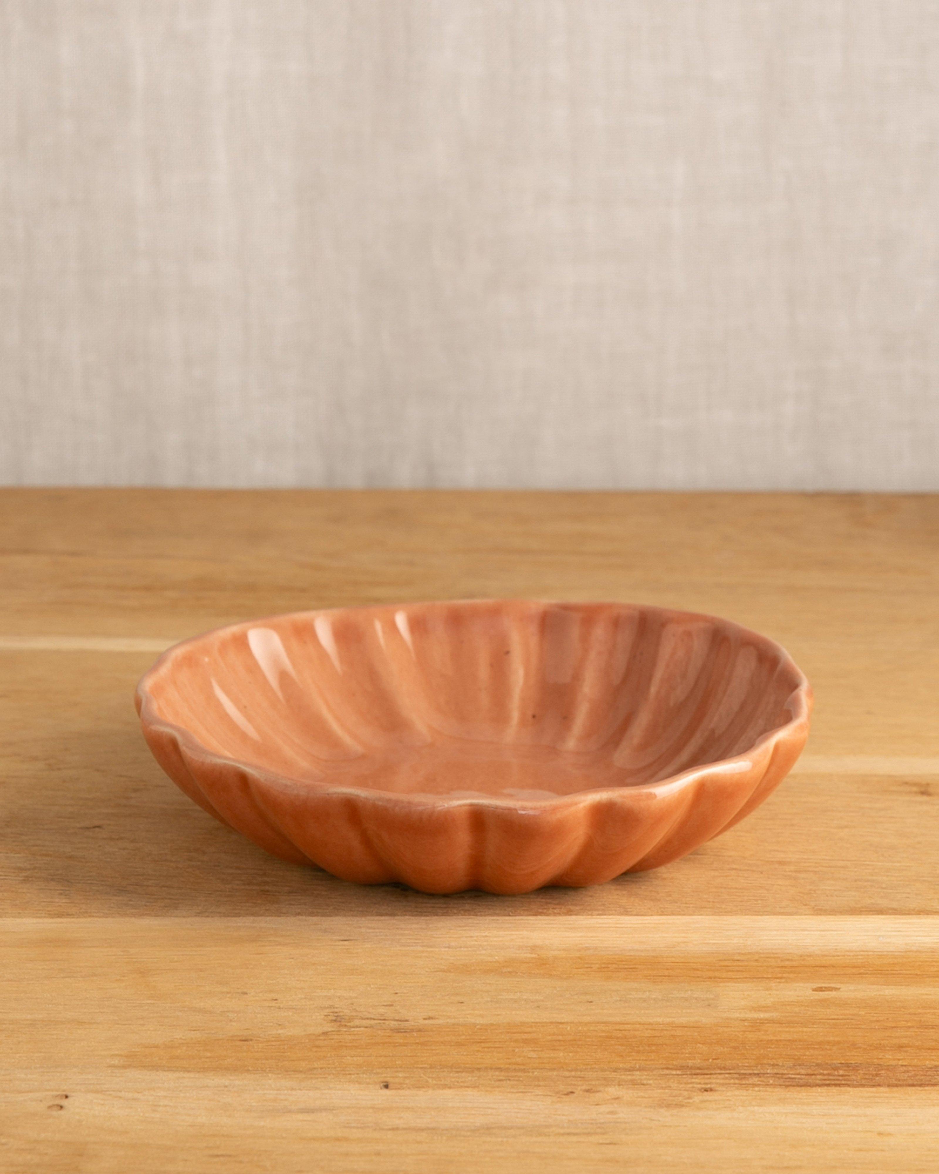 Fluted Plate -  Pumpkin