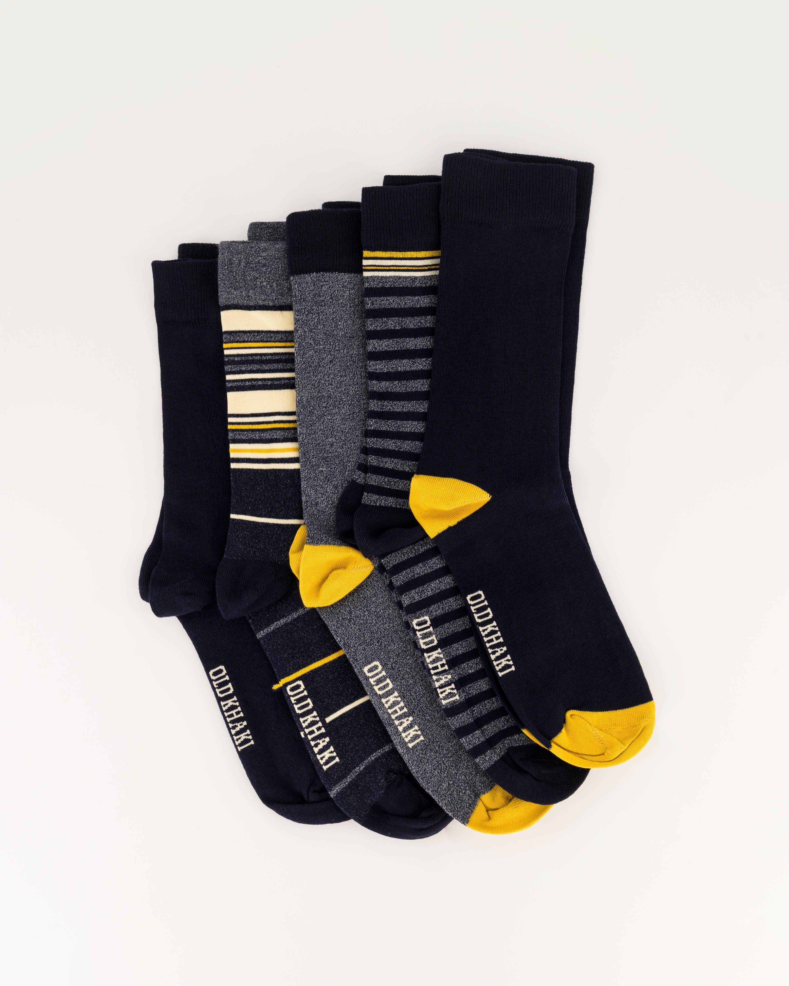 Men's Socks 5-pack -  Navy