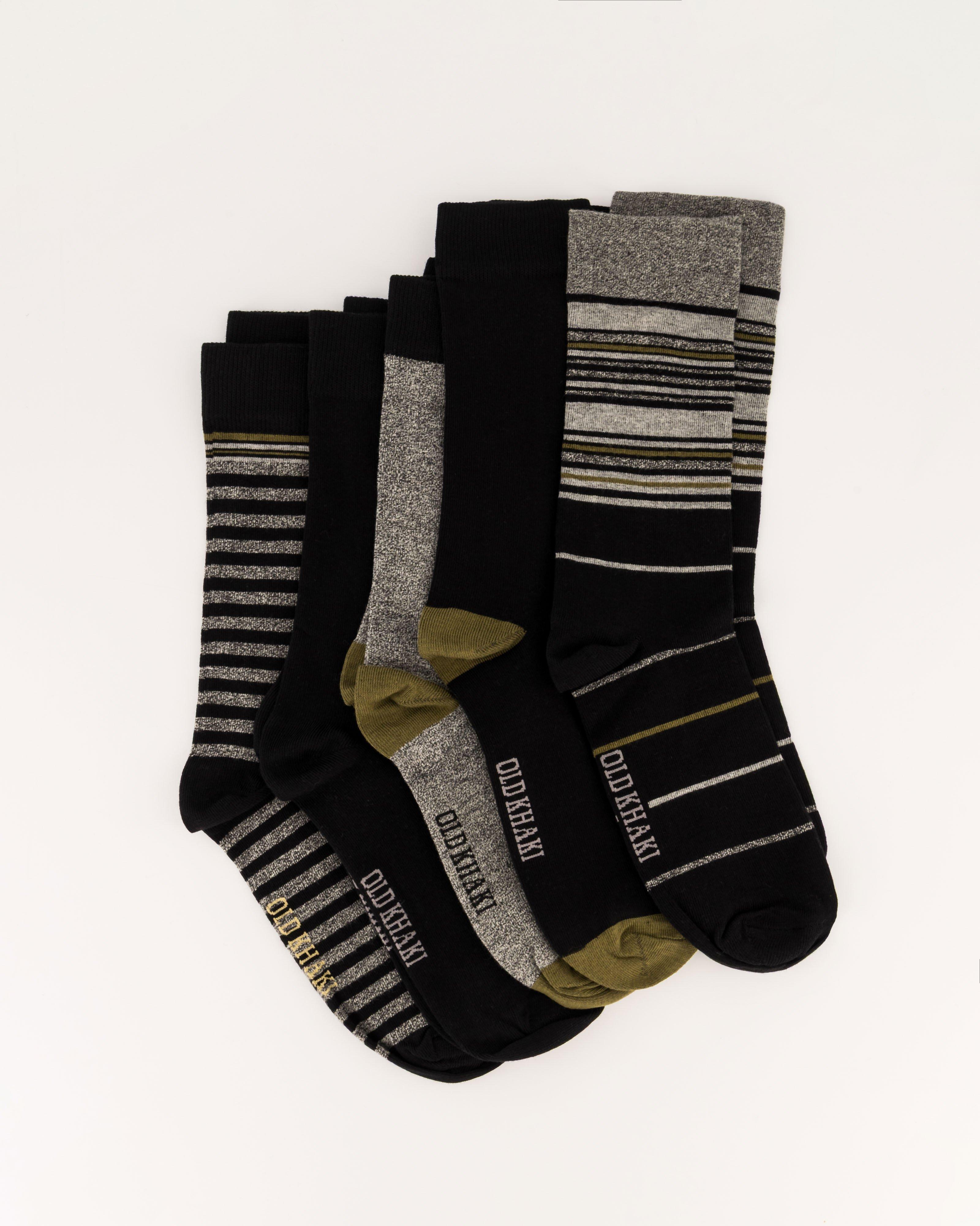 Men's Socks 5-pack -  Olive