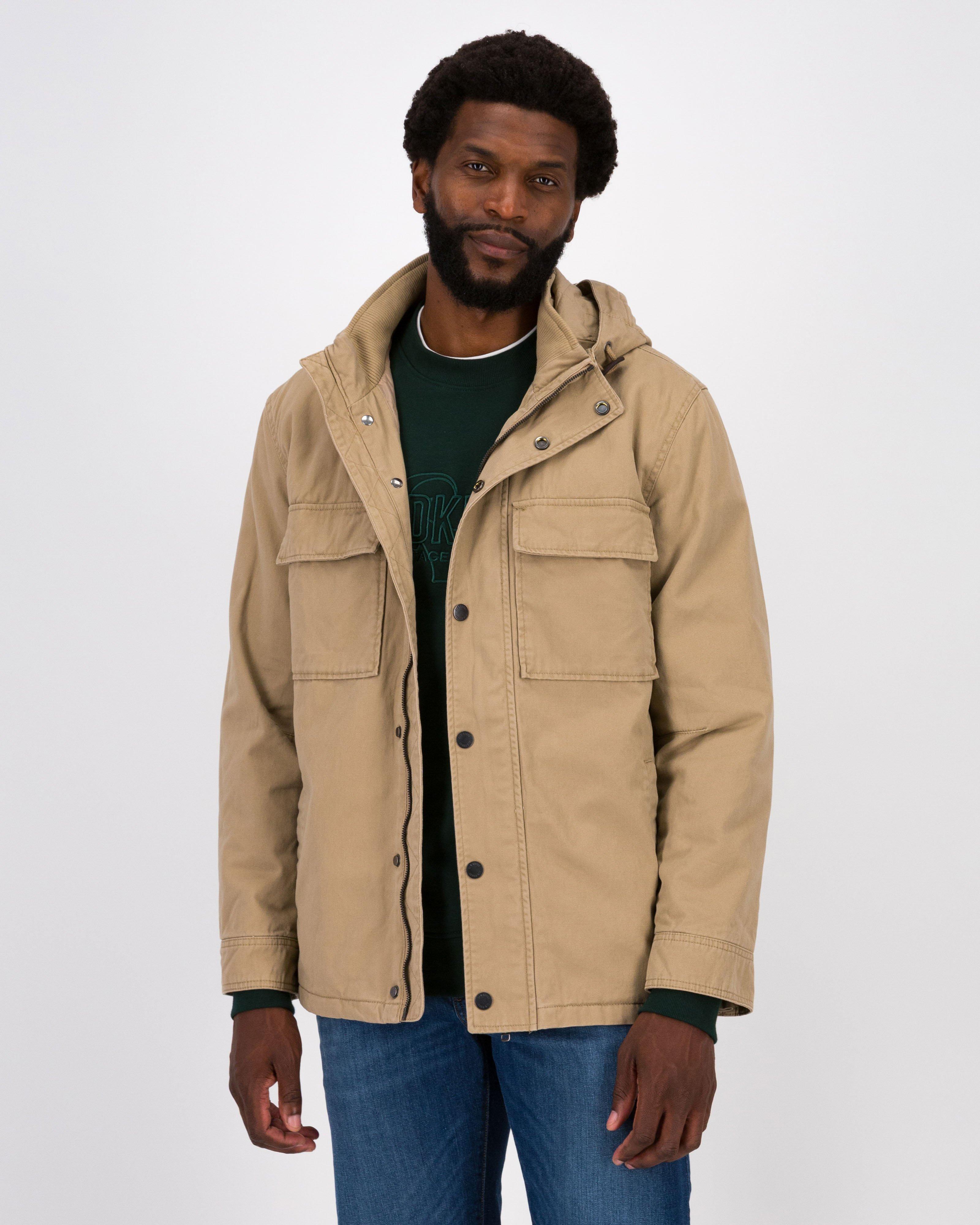 Old Khaki Men’s Cruz Utility Jacket -  Stone