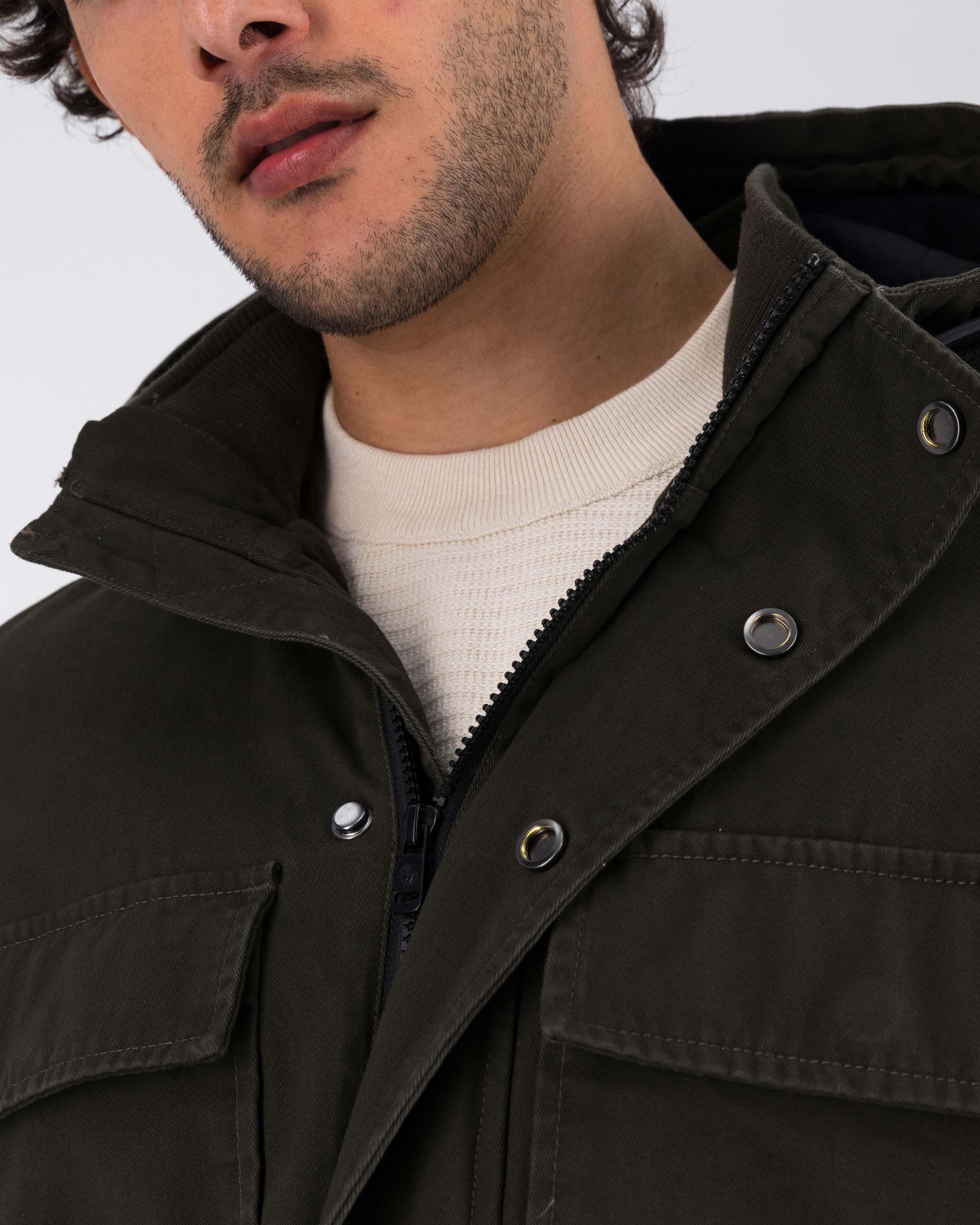 Old Khaki Men’s Cruz Utility Jacket -  Dark Olive