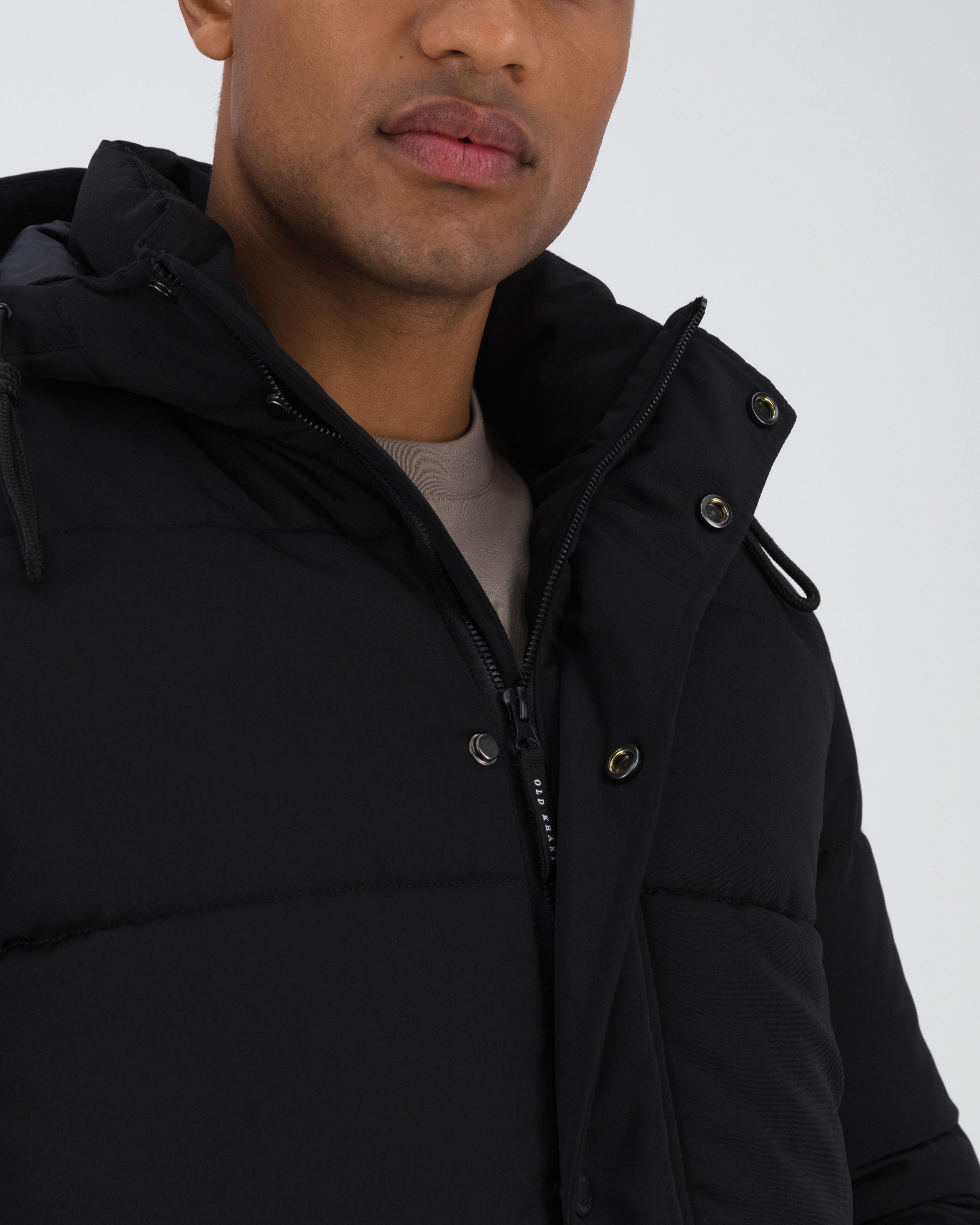 Old Khaki Men’s Siya Hooded Puffer Jacket -  Black