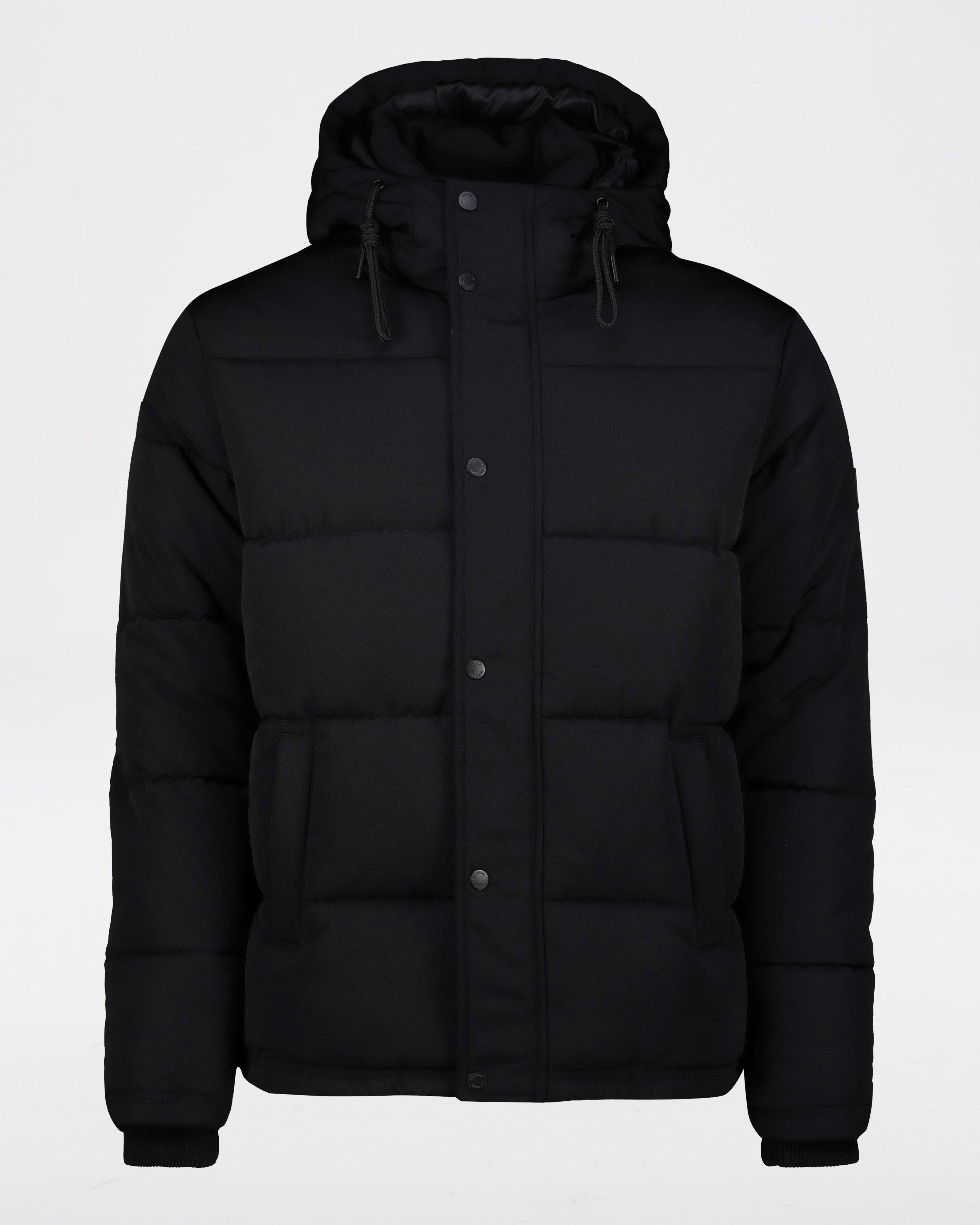 Old Khaki Men’s Siya Hooded Puffer Jacket -  Black