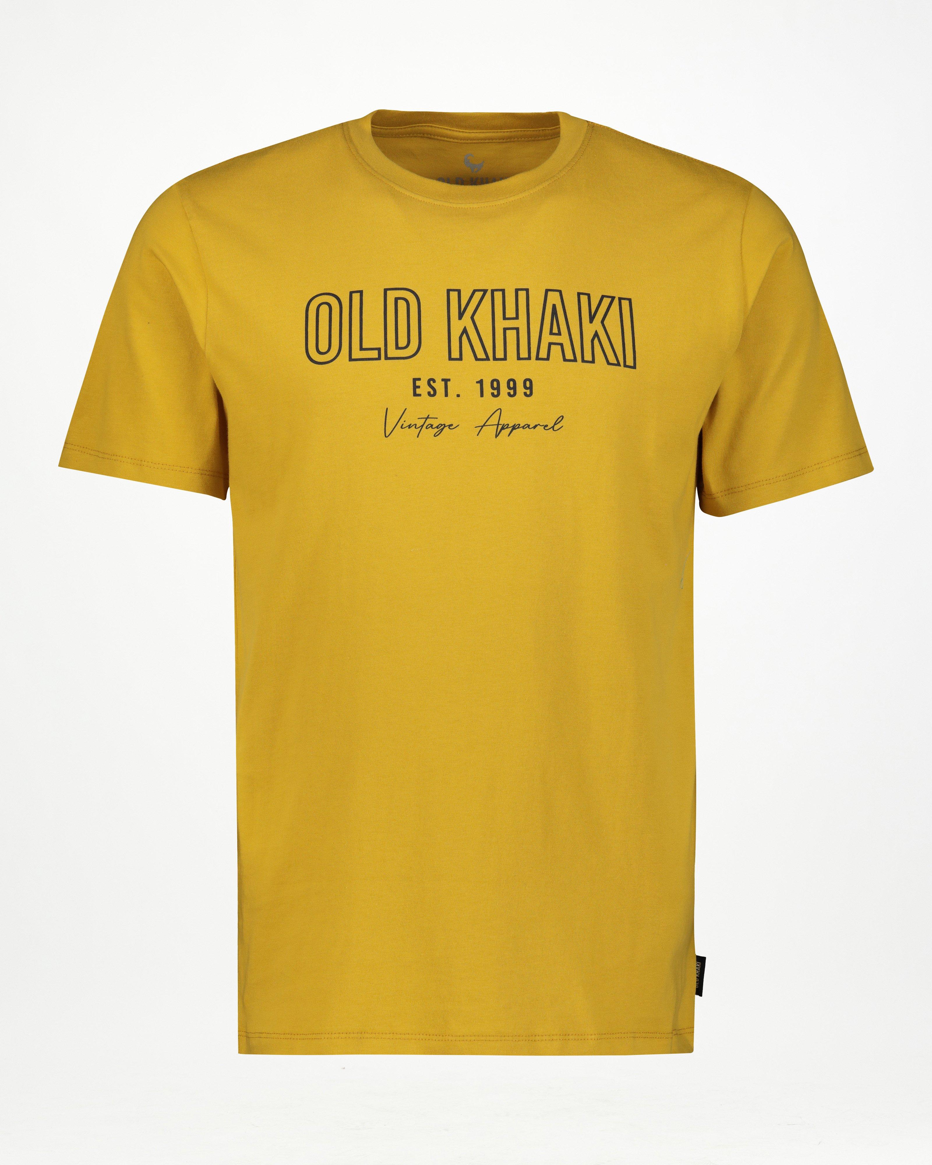  Old Khaki Men’s Sid Hero Crew T-Shirt -  Mustard