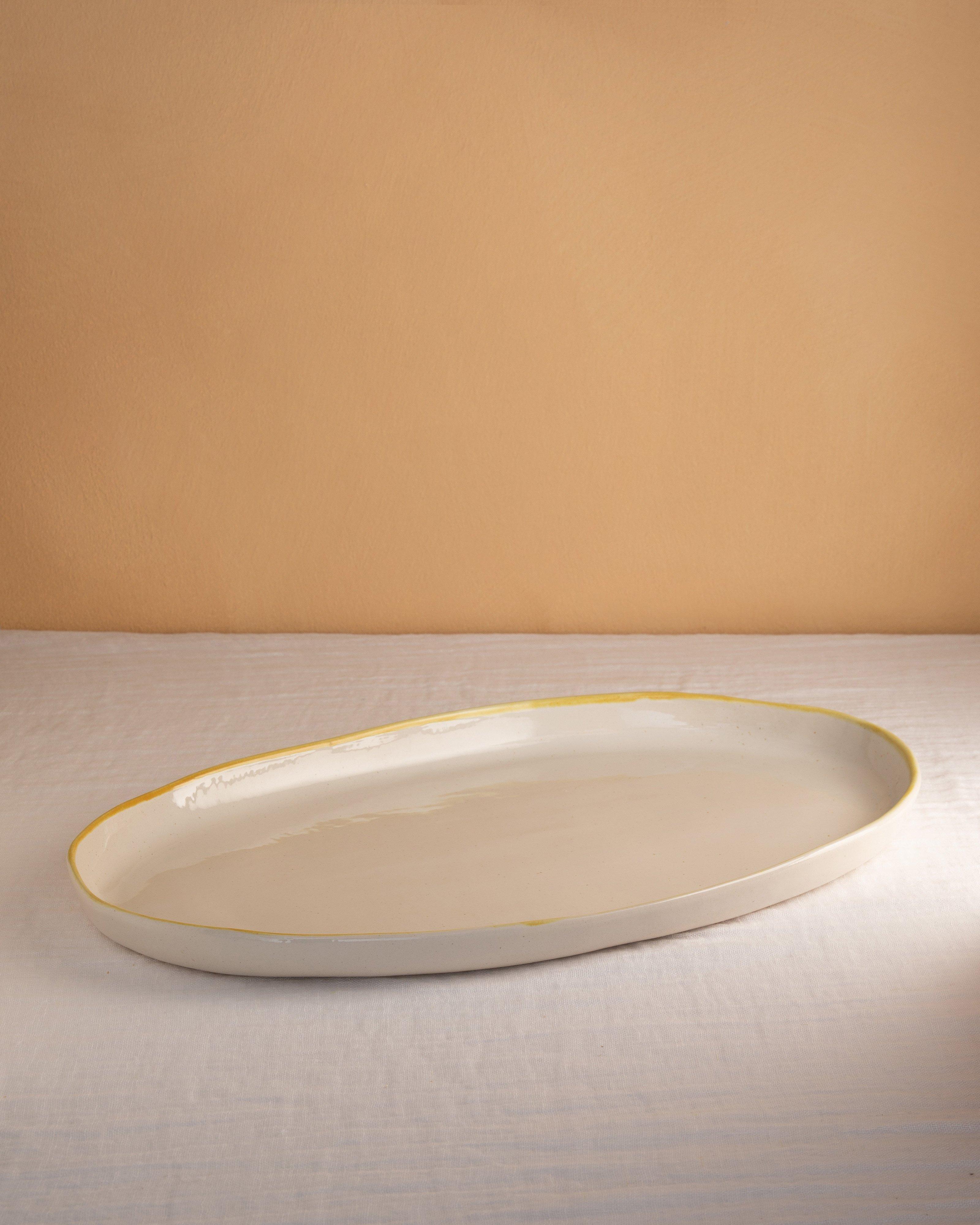 Watermelon Large Platter -  White