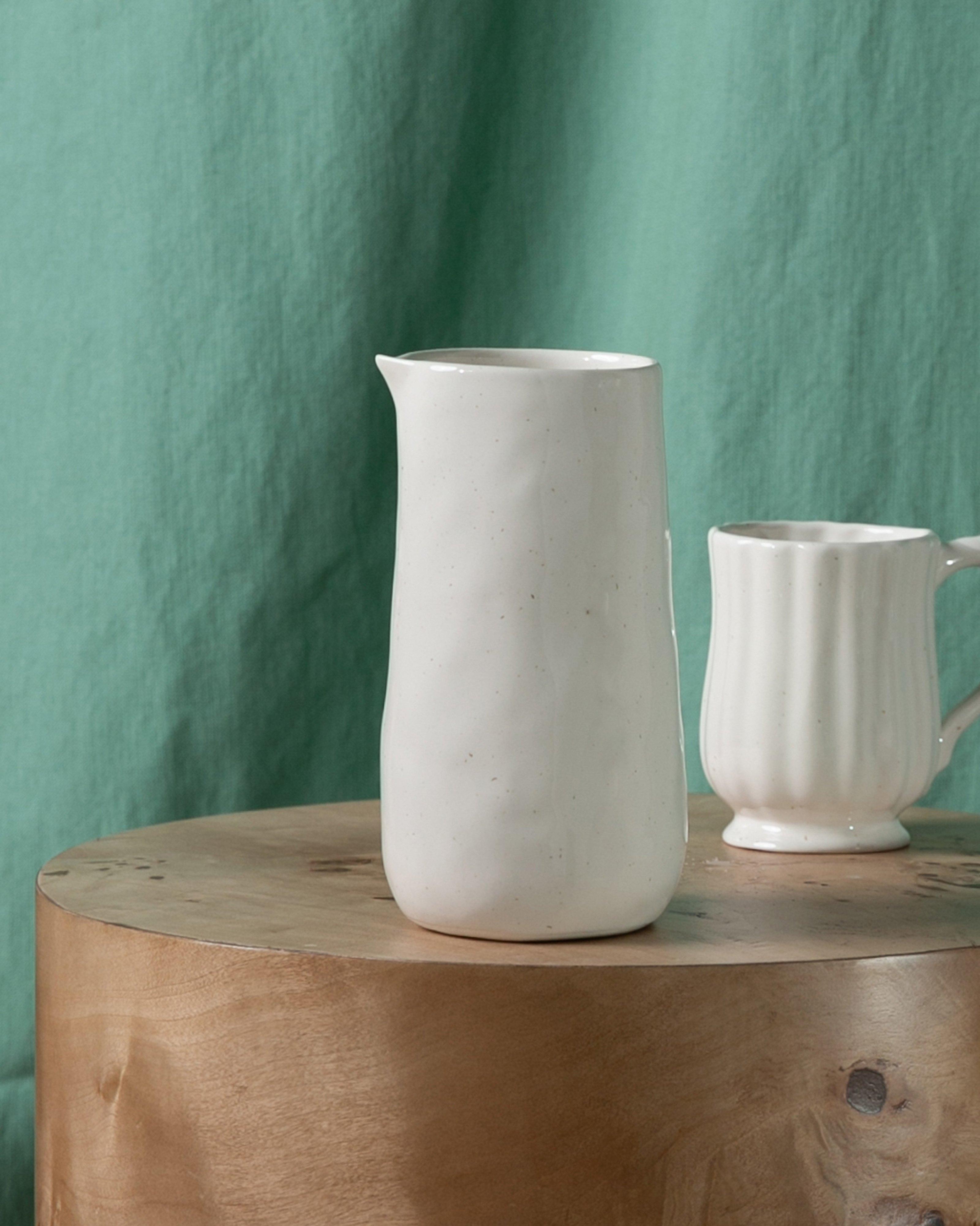 No Handle Jug -  White