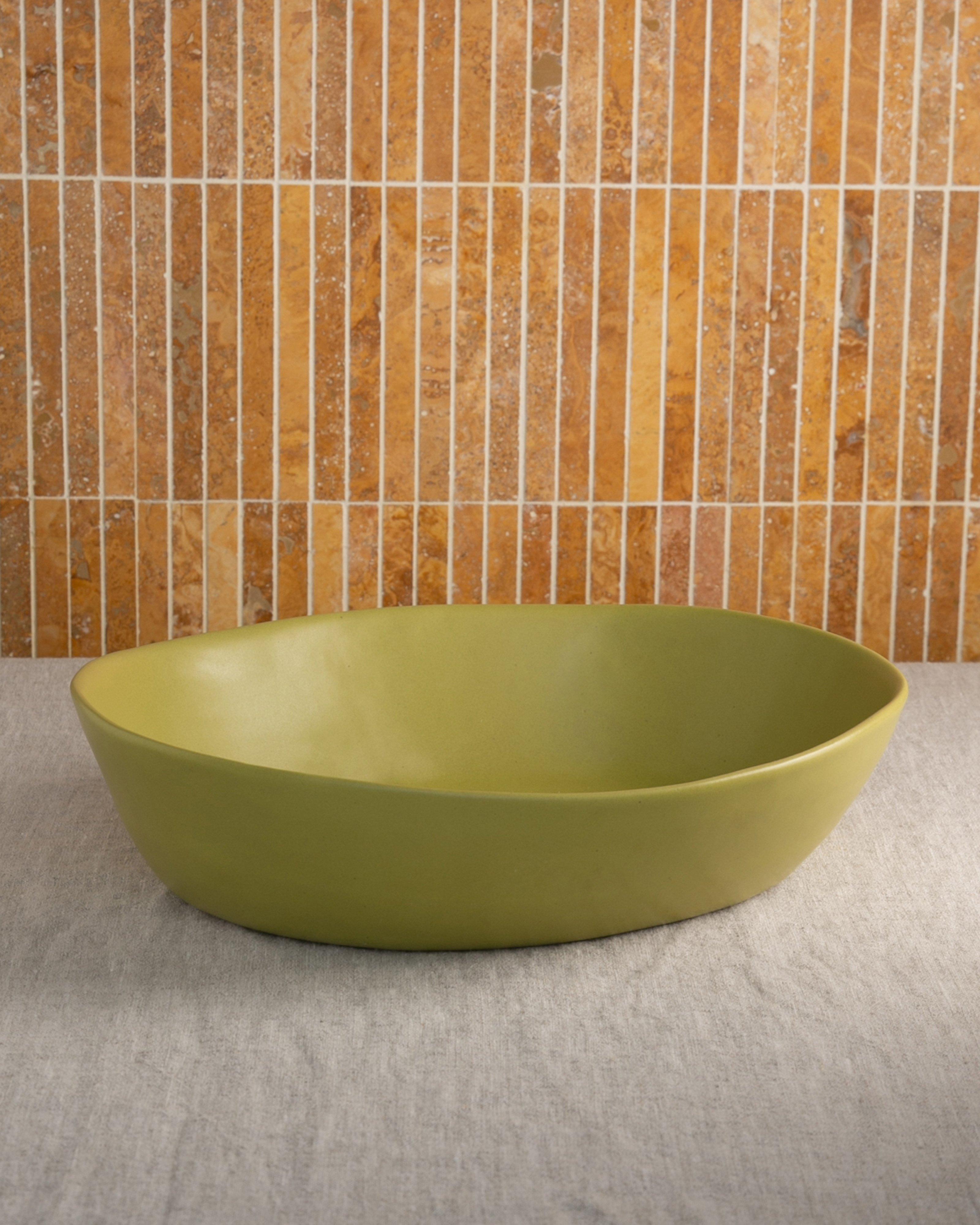 Oval Medium Bowl -  Yellow