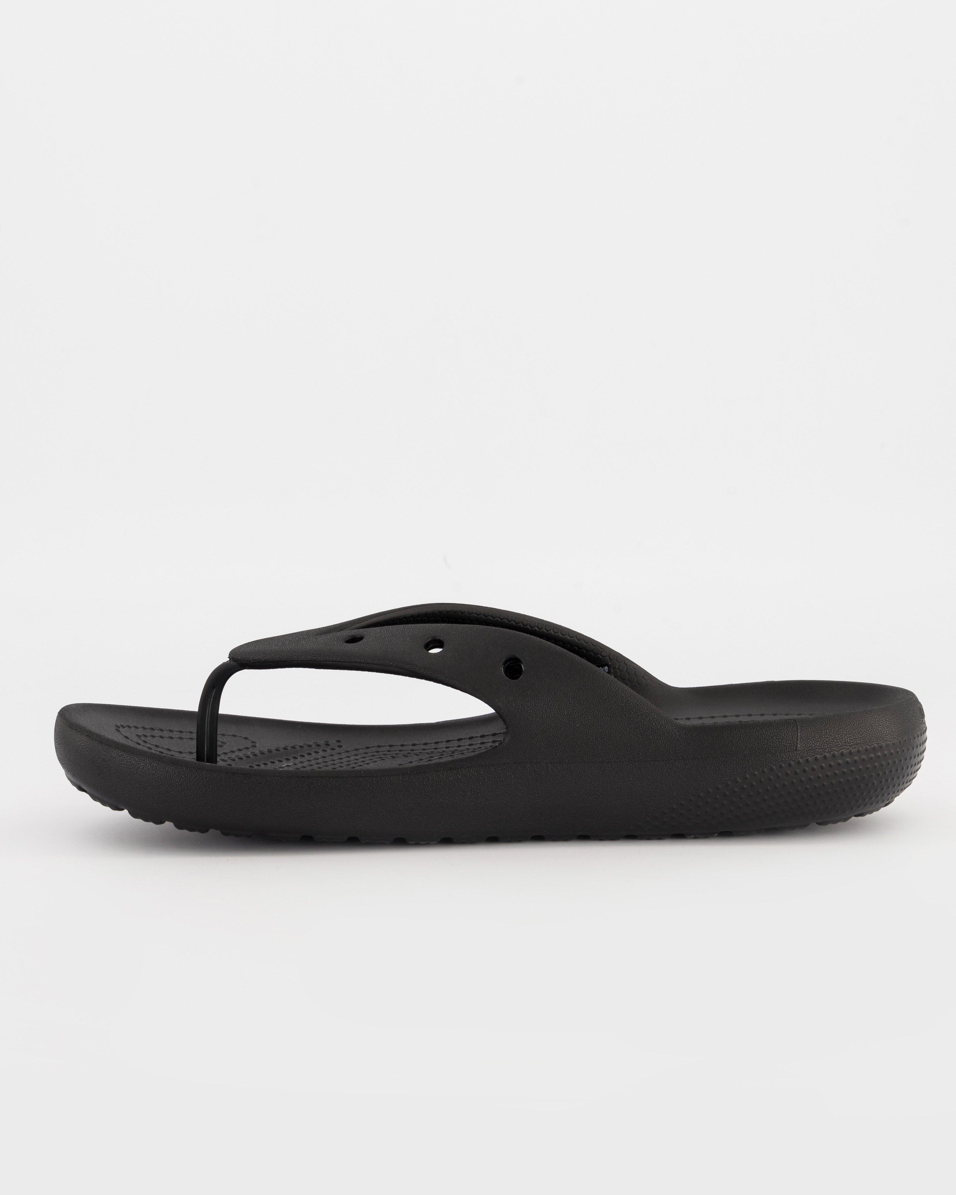 Crocs Women’s Classic V2 Flip Flops -  Black