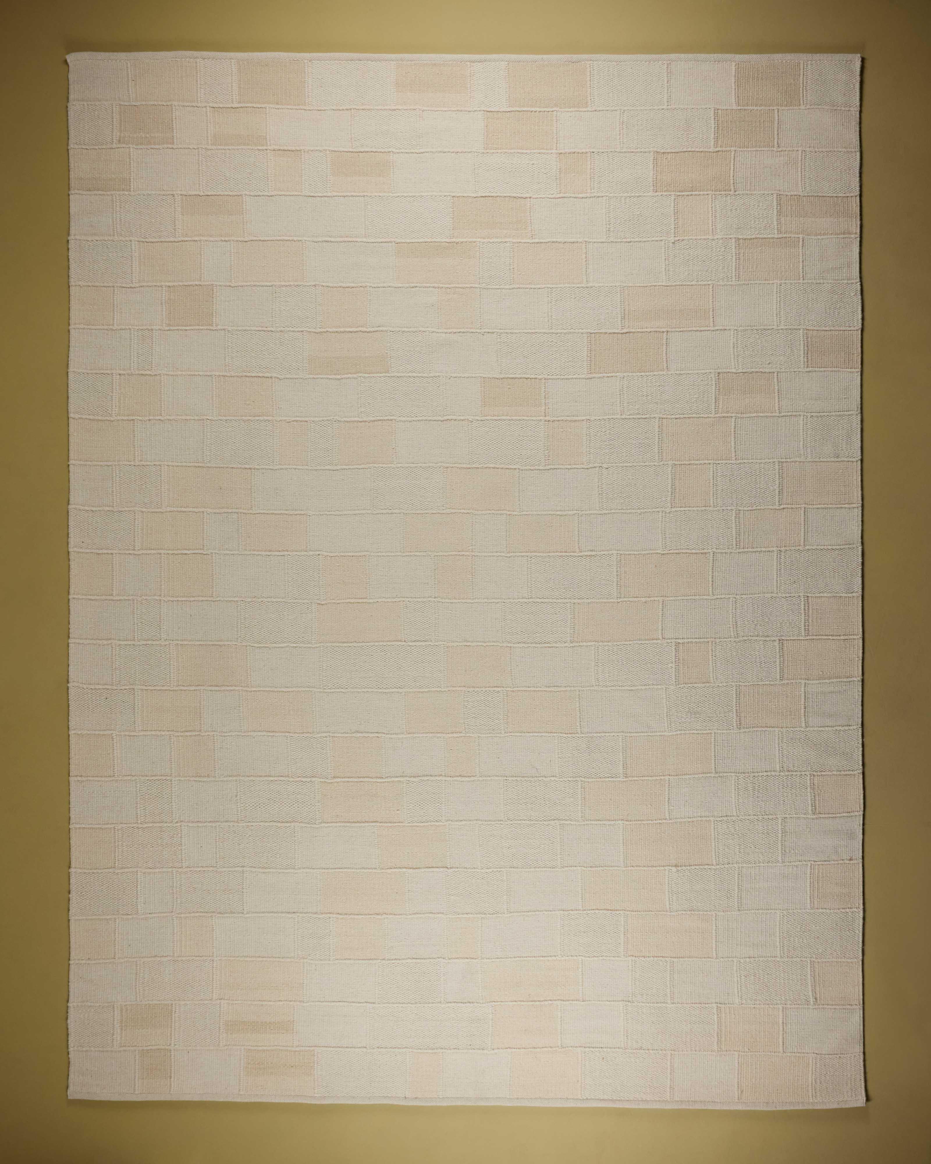Rabacca Hand-Woven Wool Rug - 300cm x 400cm -  Milk