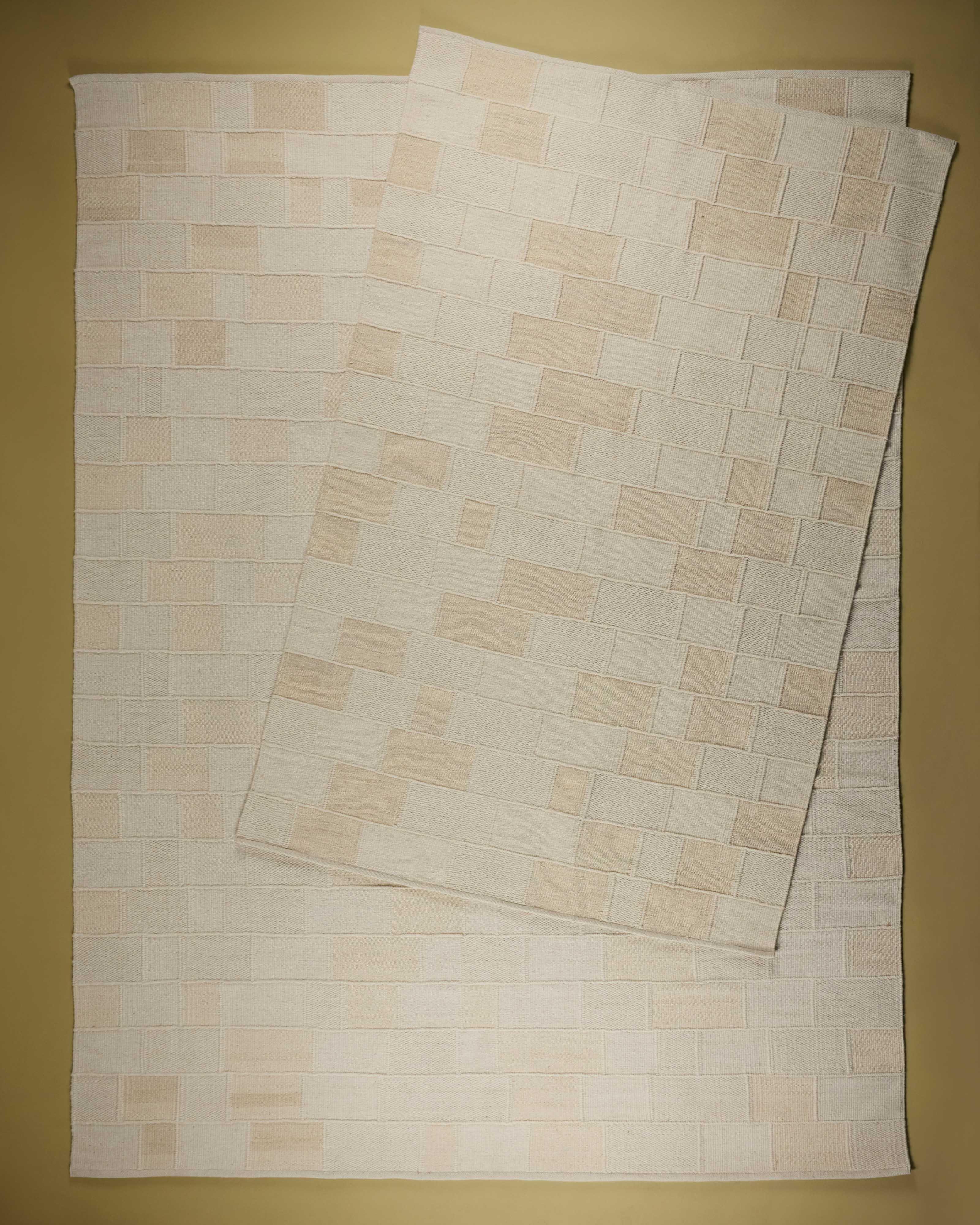 Rabacca Hand-Woven Wool Rug - 300cm x 400cm -  Milk