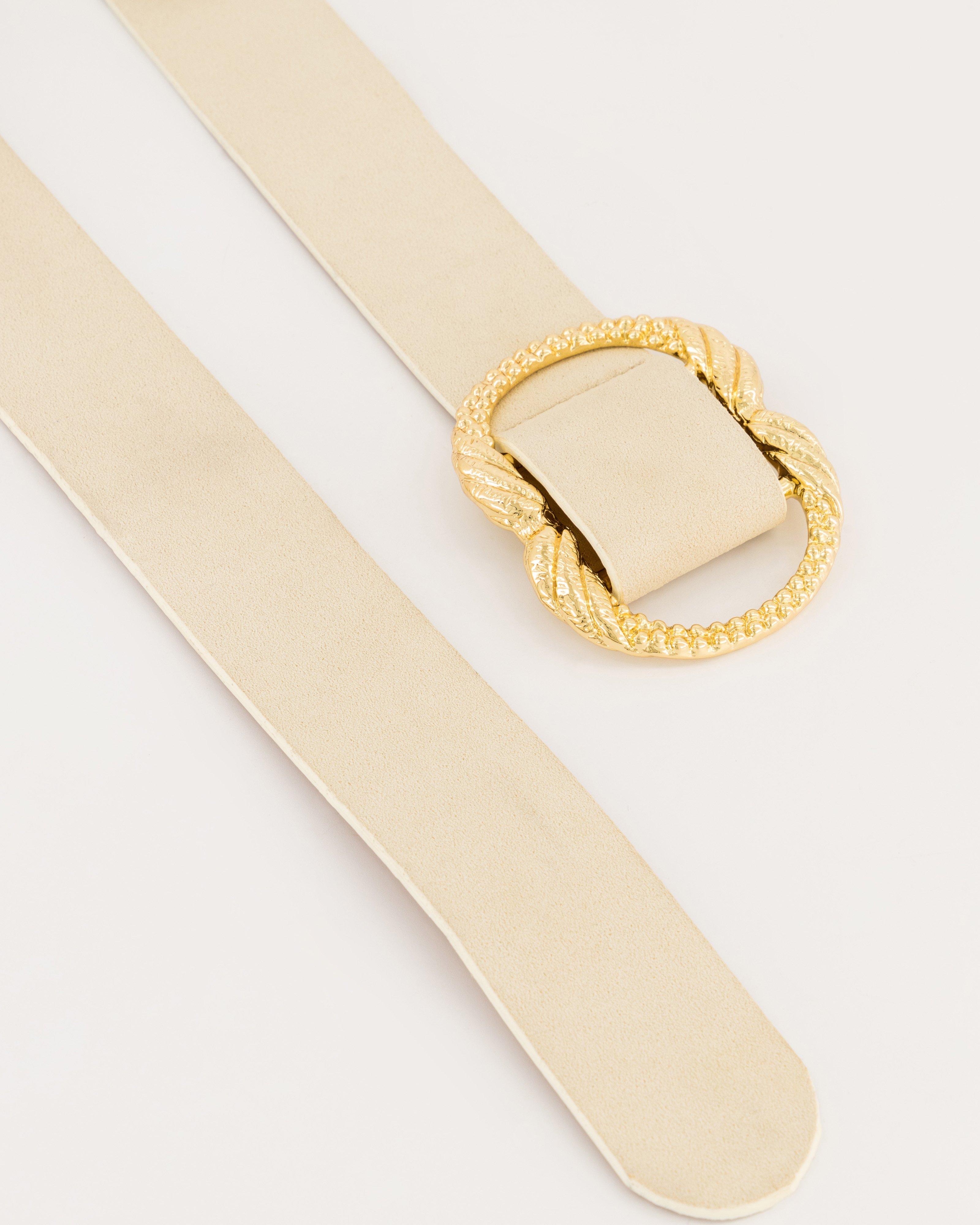 Donna Suede Belt -  Milk