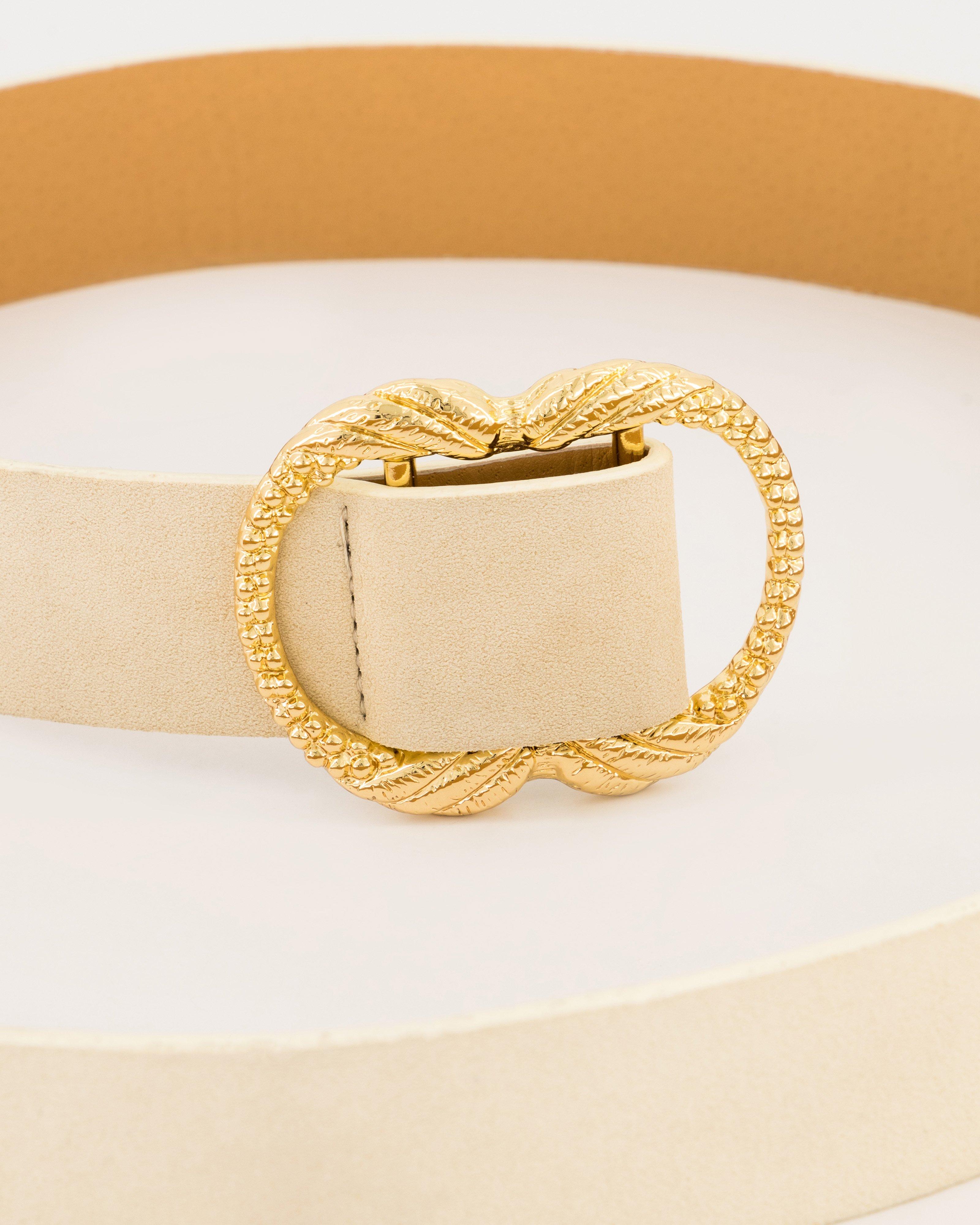 Donna Suede Belt -  Milk