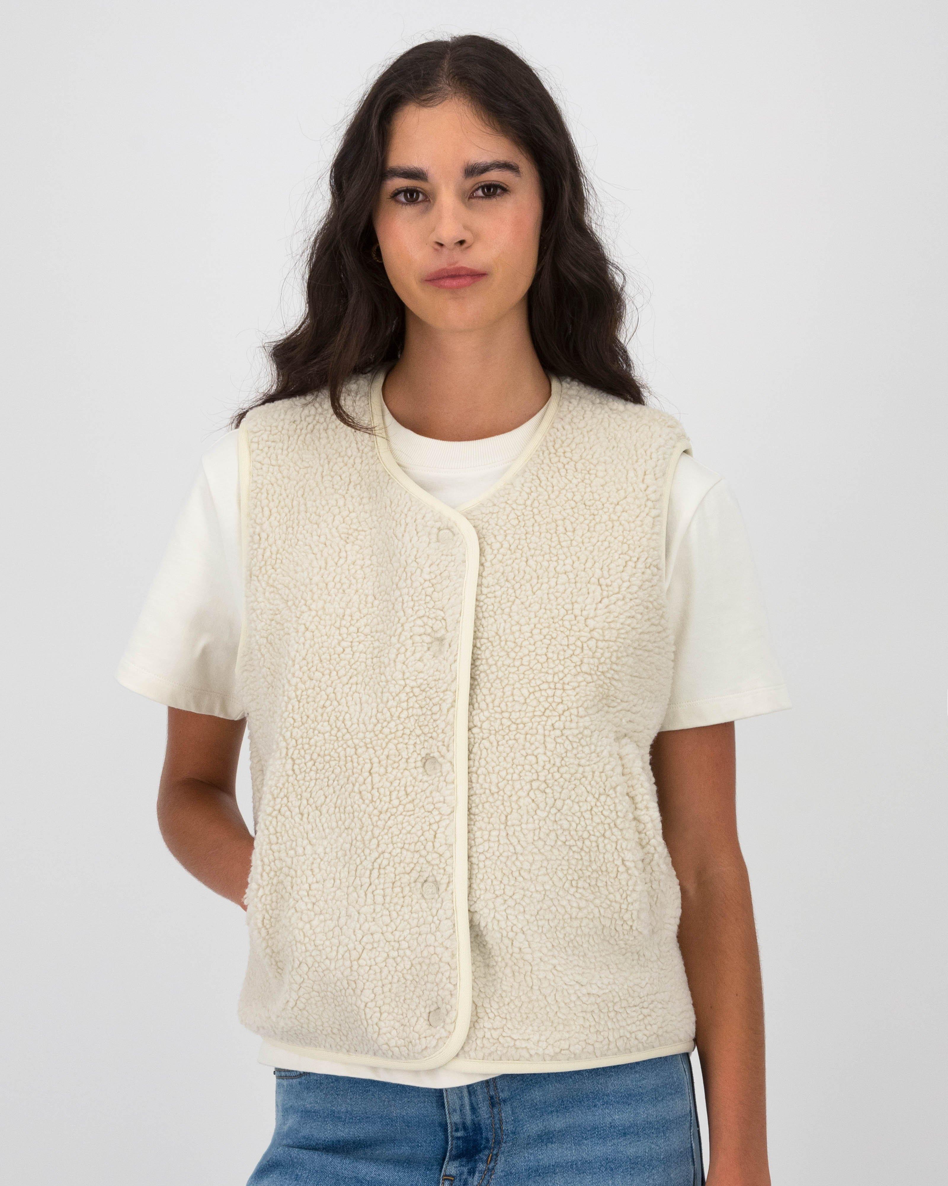 Old Khaki Women’s Agnes Reversible Quilted Puffer Gilet  -  Sage