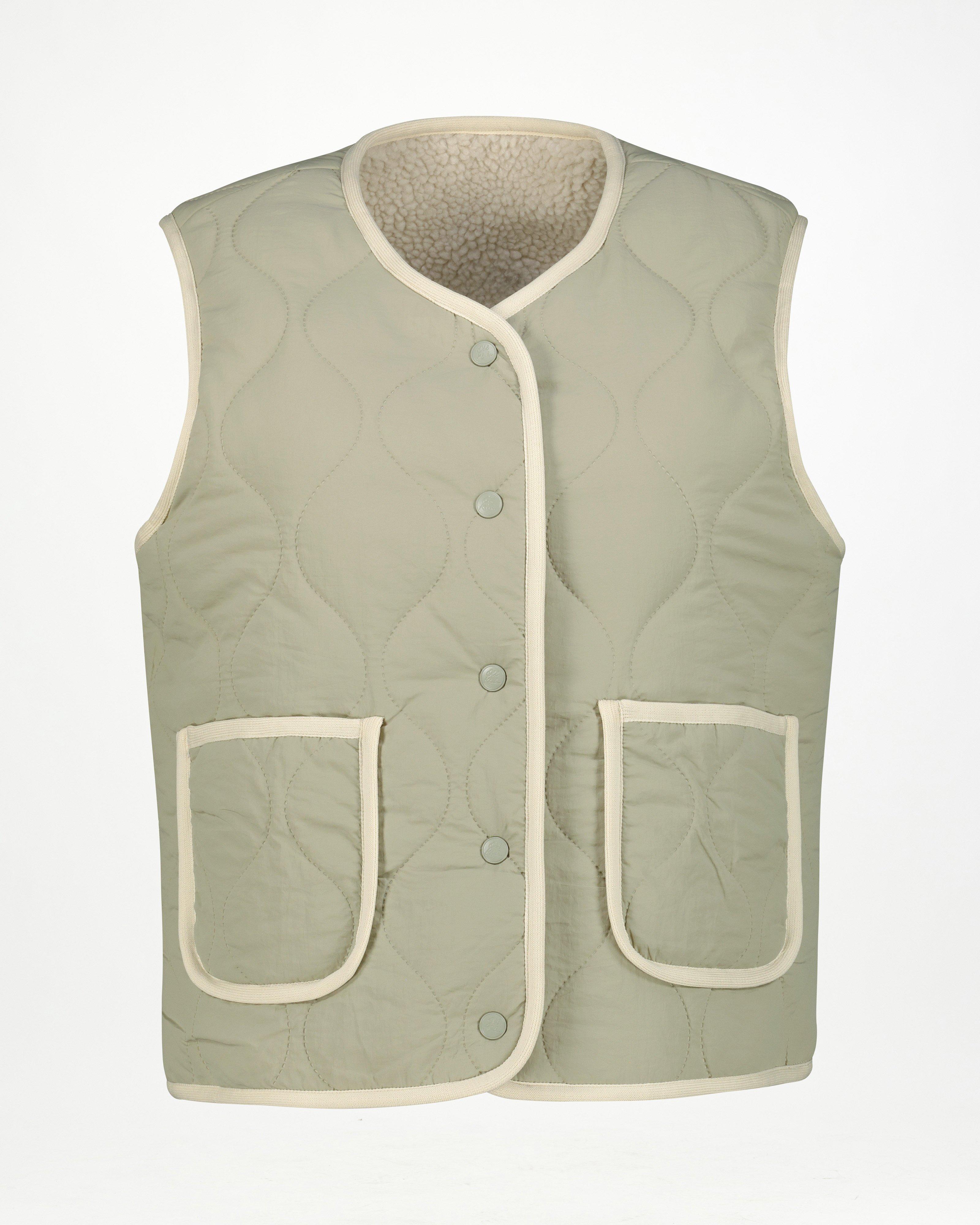 Old Khaki Women’s Agnes Reversible Quilted Puffer Gilet  -  Sage