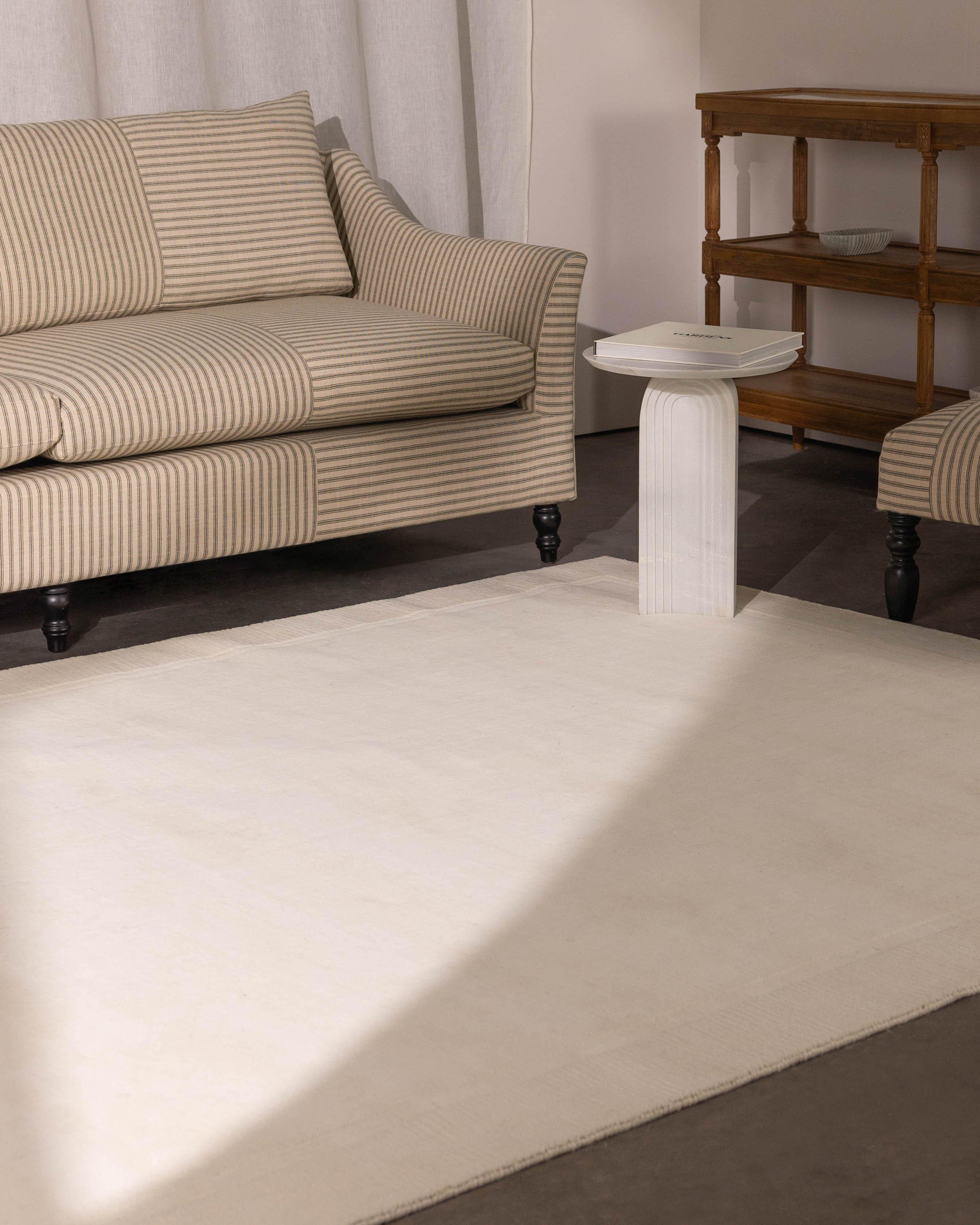 Duane Ivory Wool Rug - 200cm x 300cm -  Milk