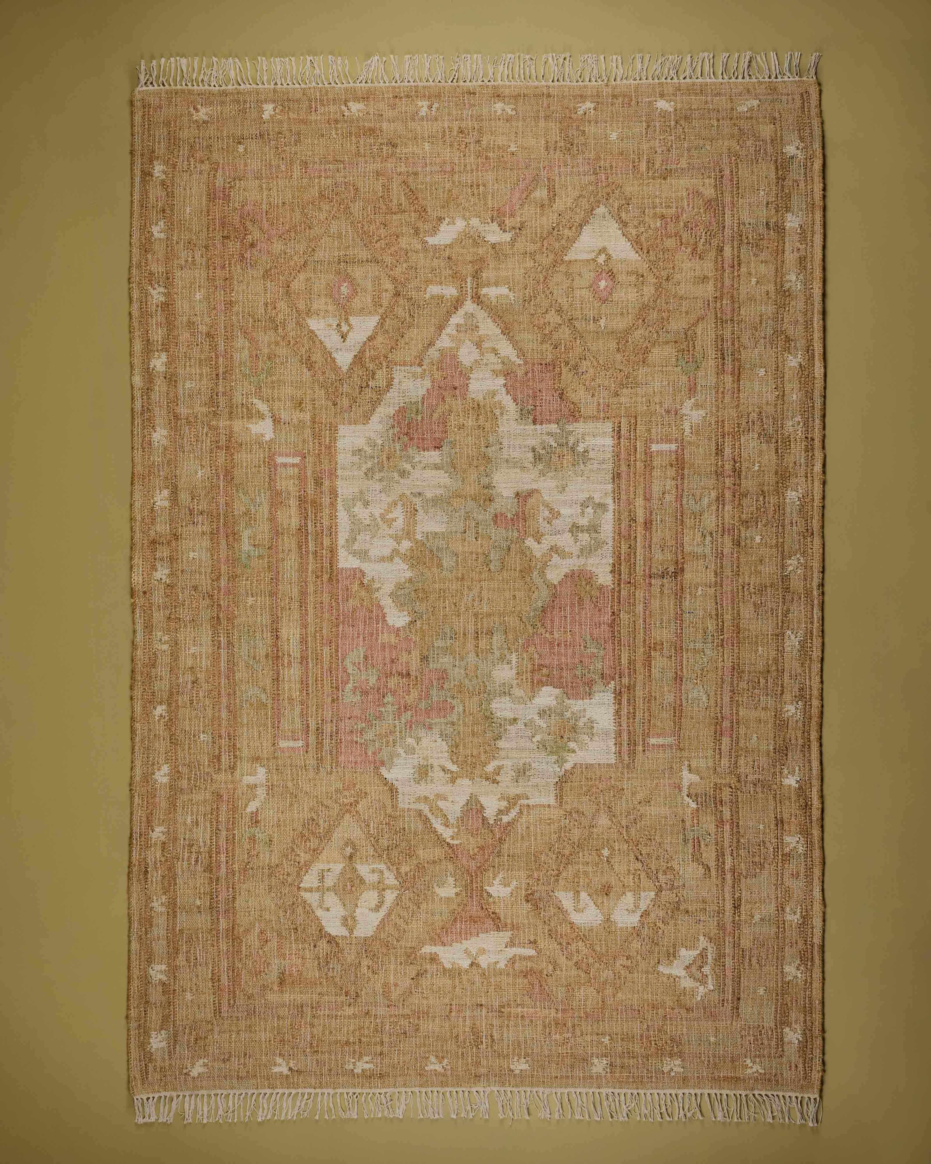 Moises Punja Kelim Jute Rug - 300cm x 400cm -  Assorted