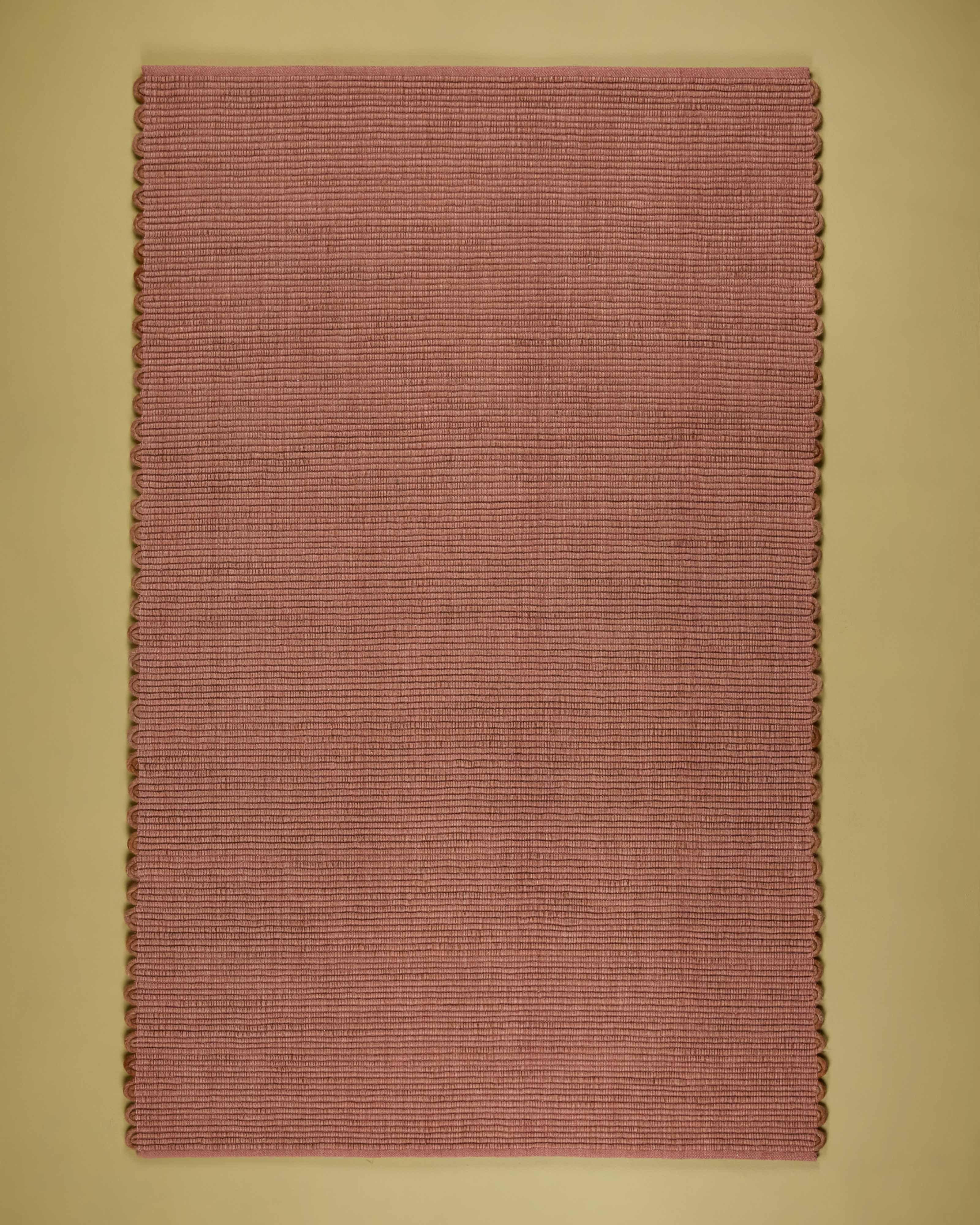 Cleo Wool & PET Hand-Woven Rug - 152cm x 244cm -  Rust