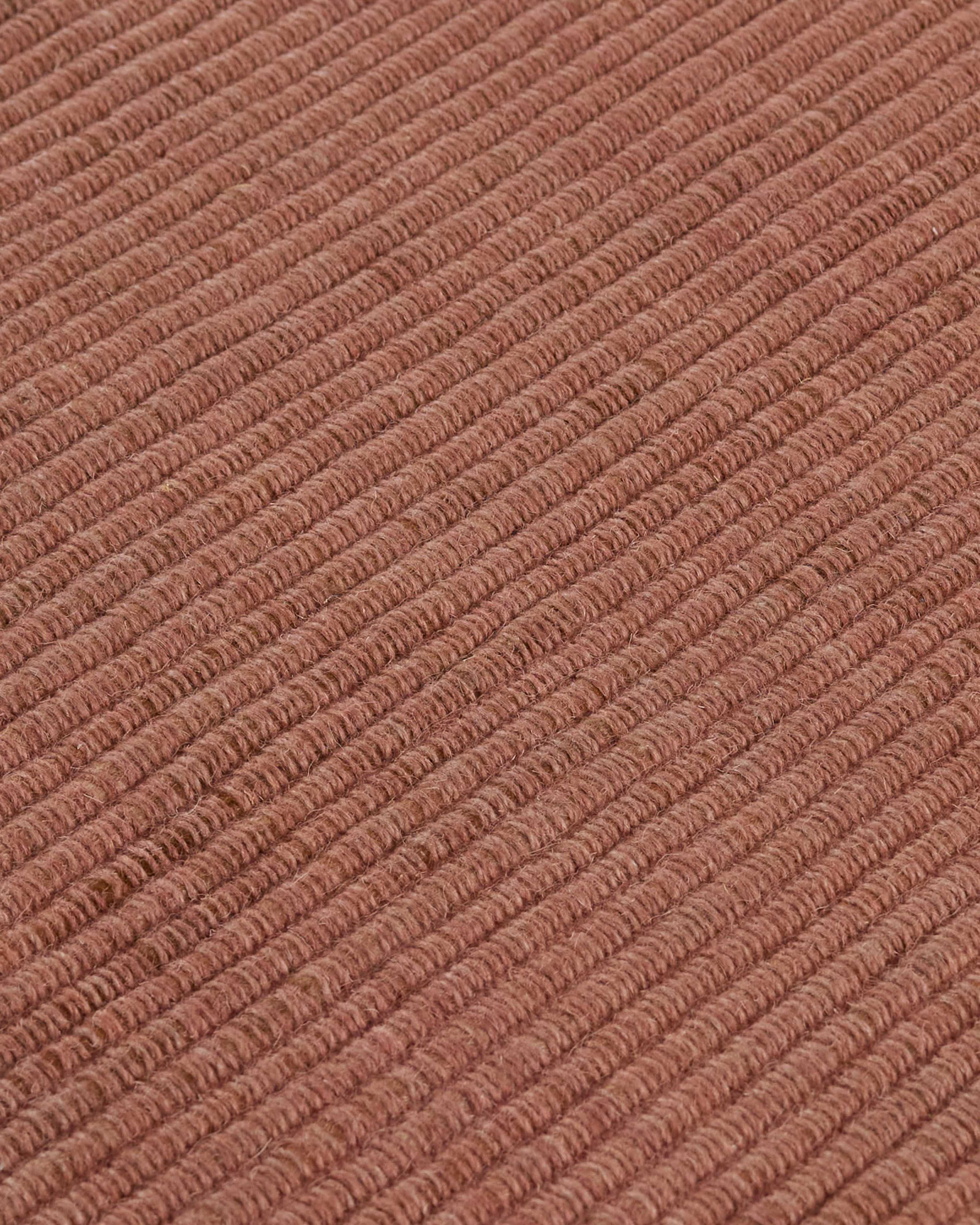 Cleo Wool & PET Hand-Woven Rug - 152cm x 244cm -  Rust