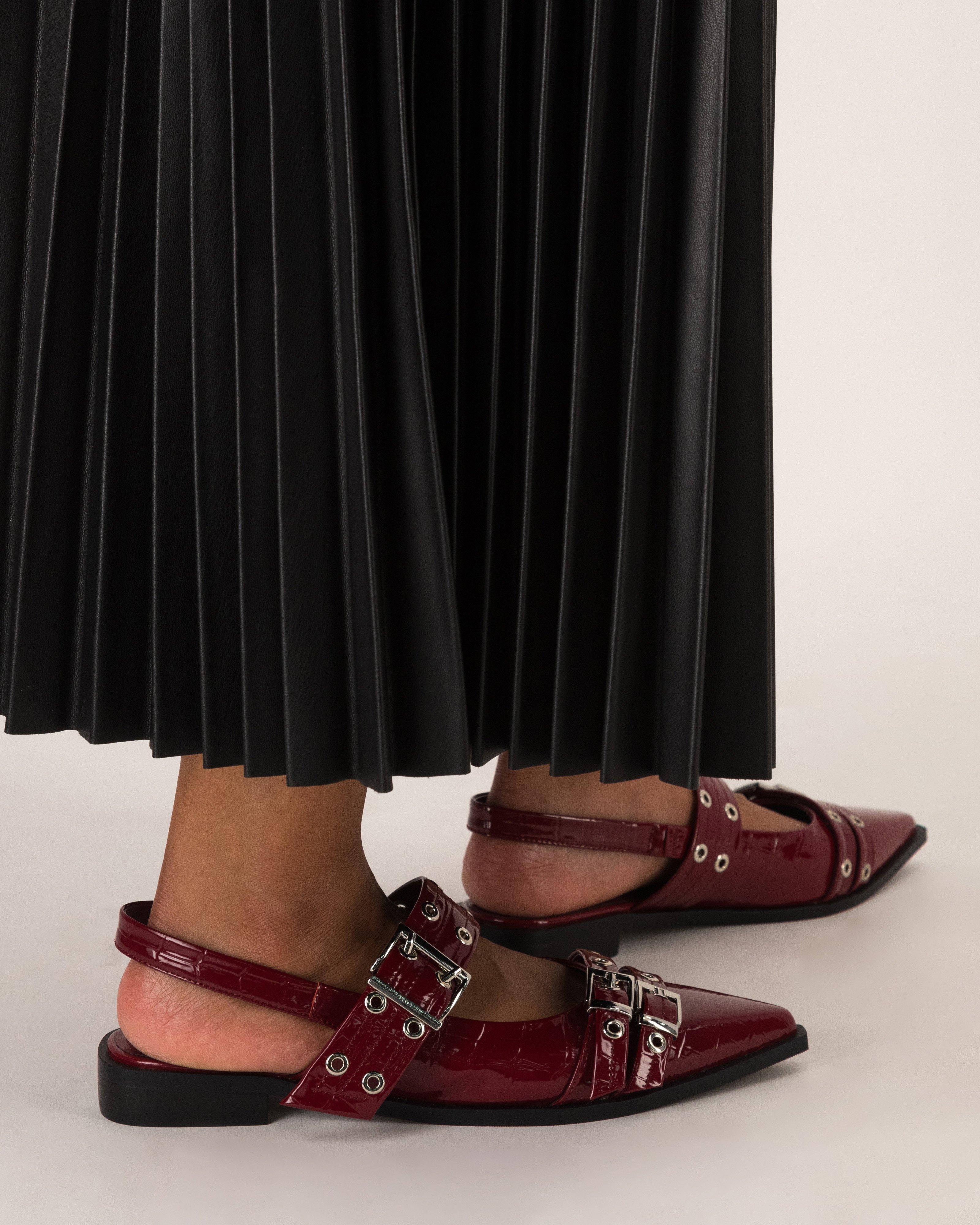 Dolly Double Buckle Slingback Mule - Poetry Clothing Store