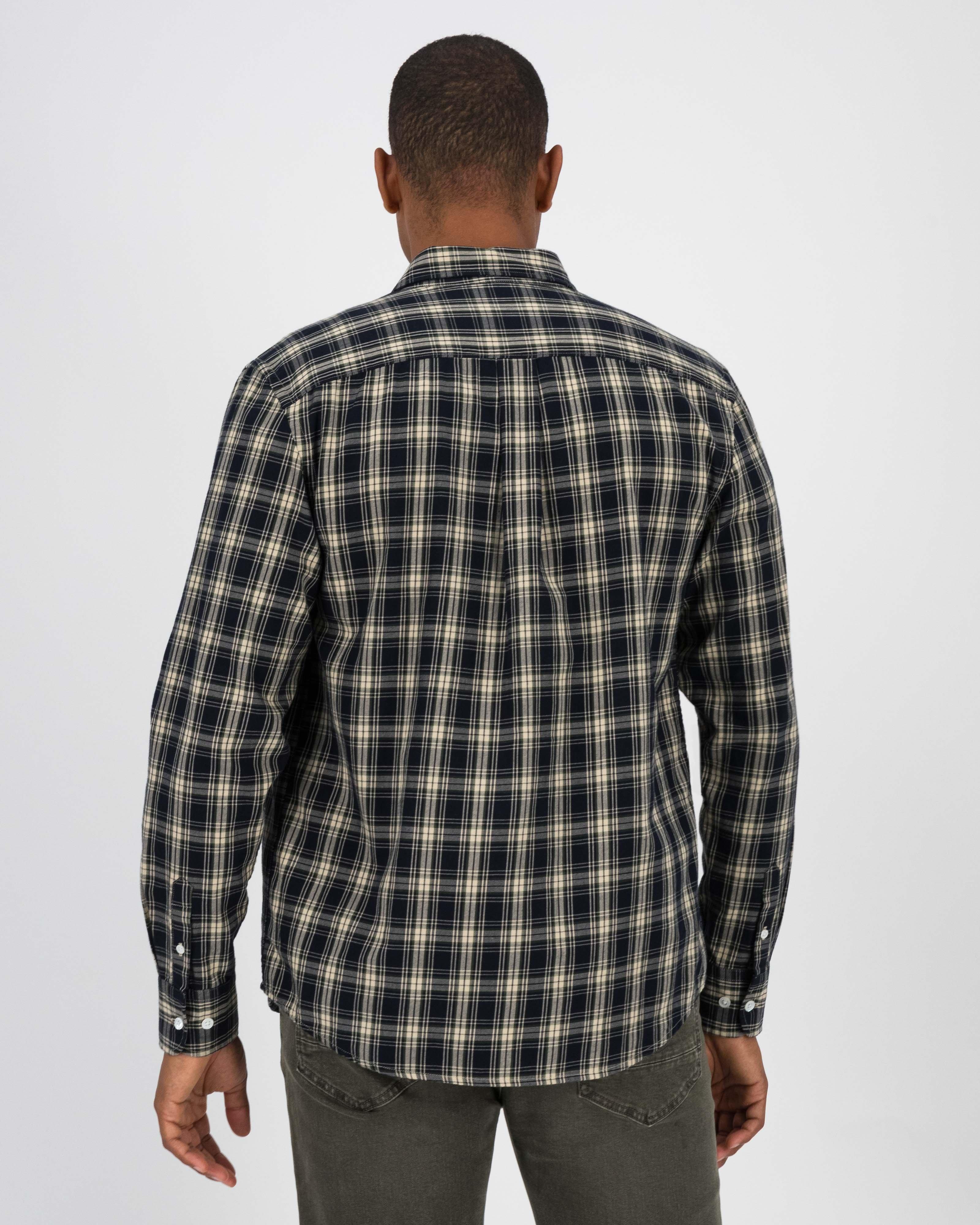 Men's Ron Yarn Dye Check Shirt | Old Khaki