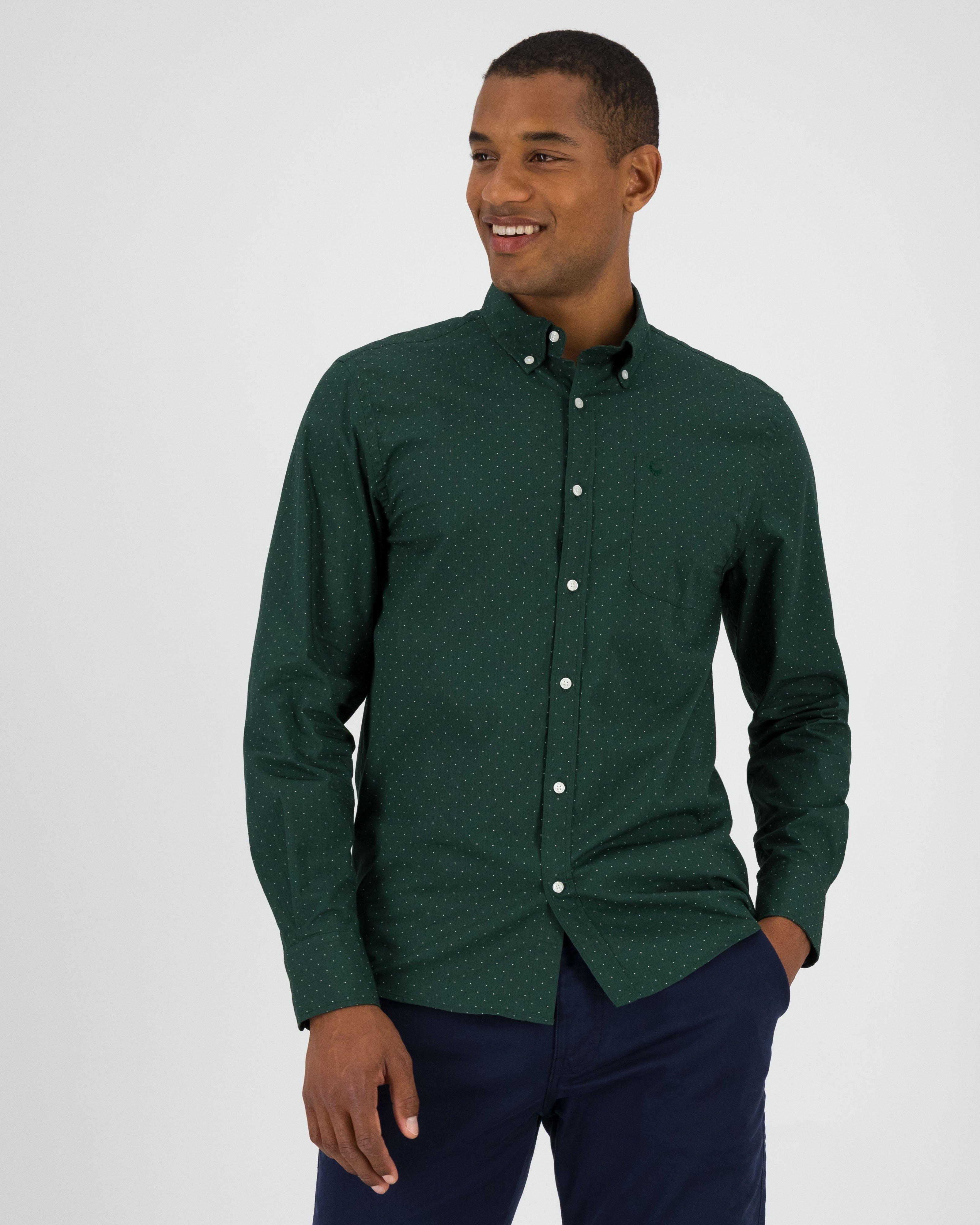 Men's Austin Shirt -  Dark Green