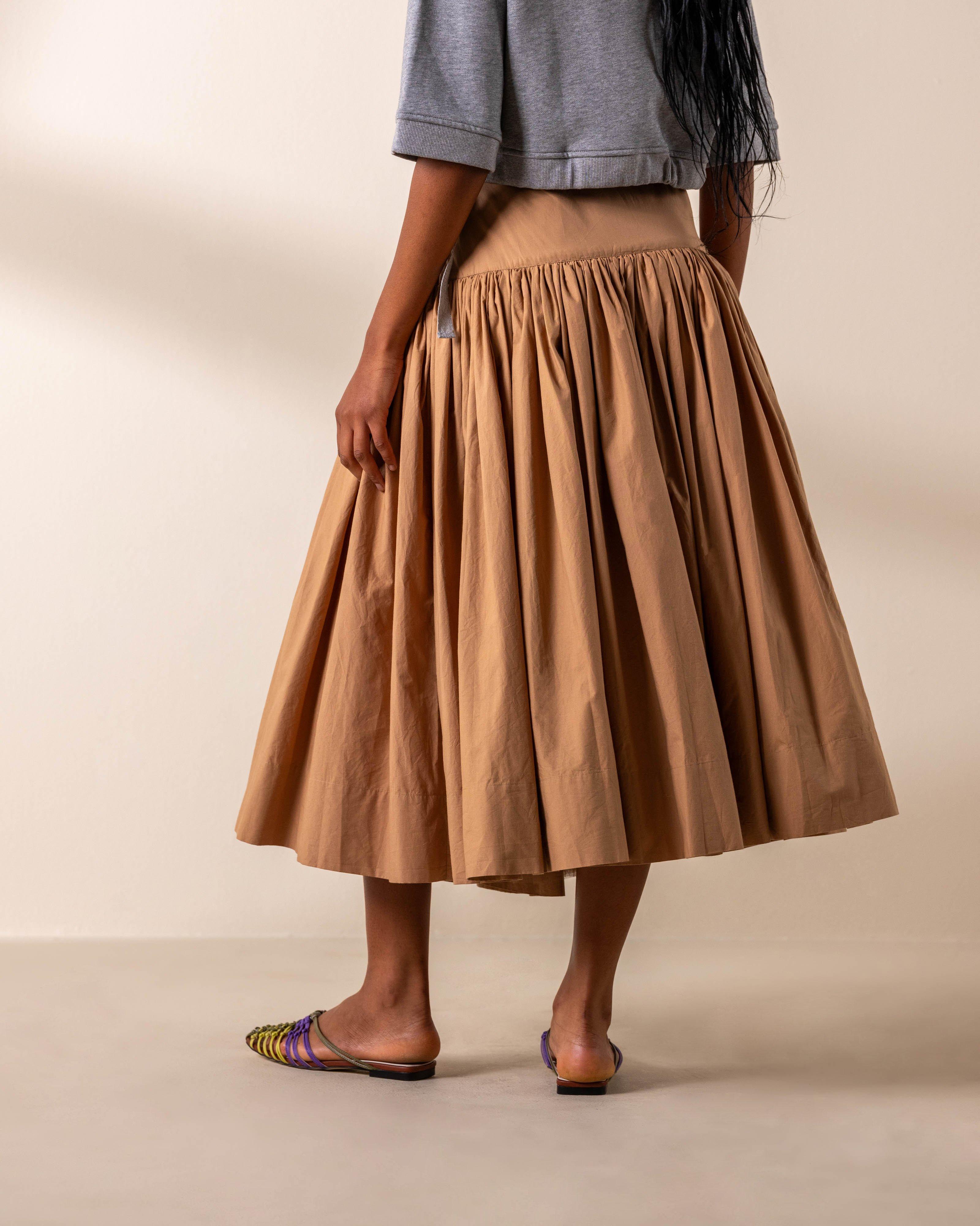 KLûK CGDT x Poetry Basque Skirt -  Camel