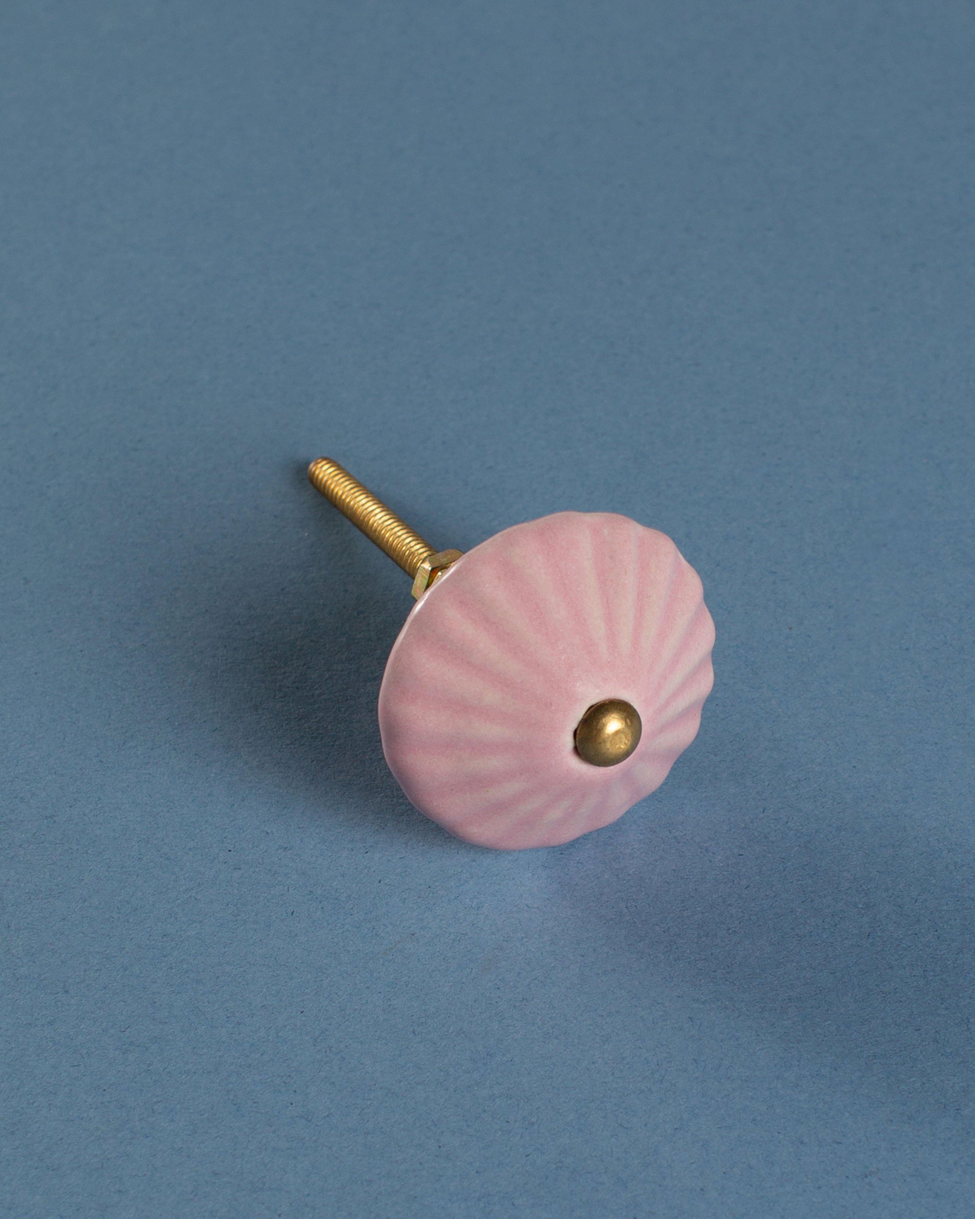 Ceramic Fan Knob -  Pink