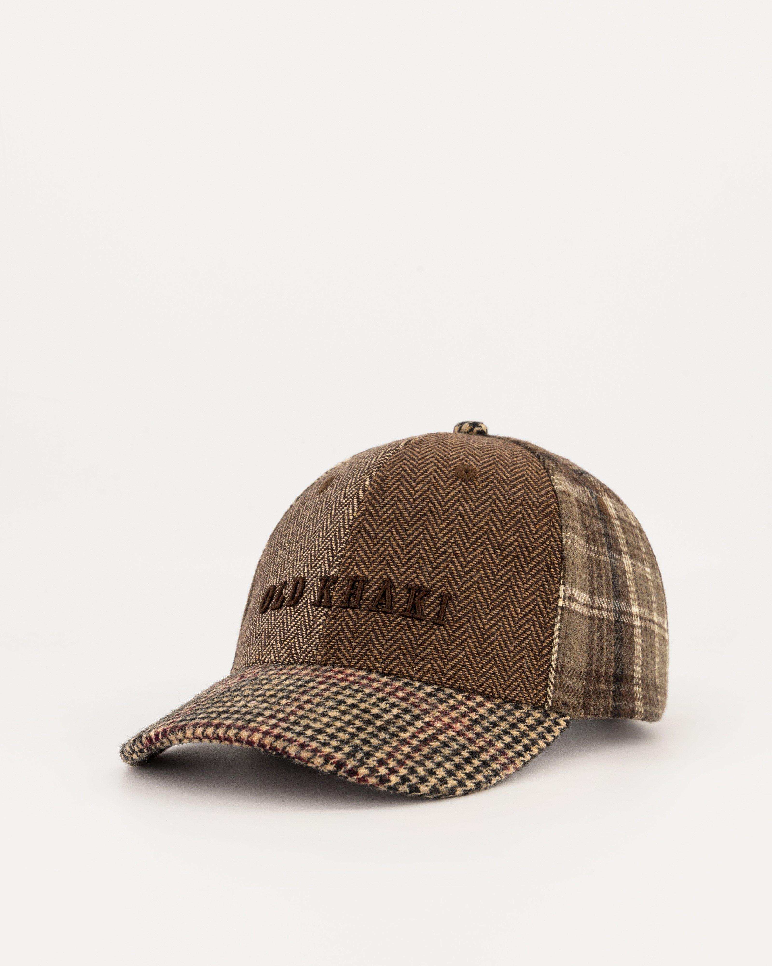 Old Khaki Keith Blocked Warm Handle Peak Cap  -  Brown