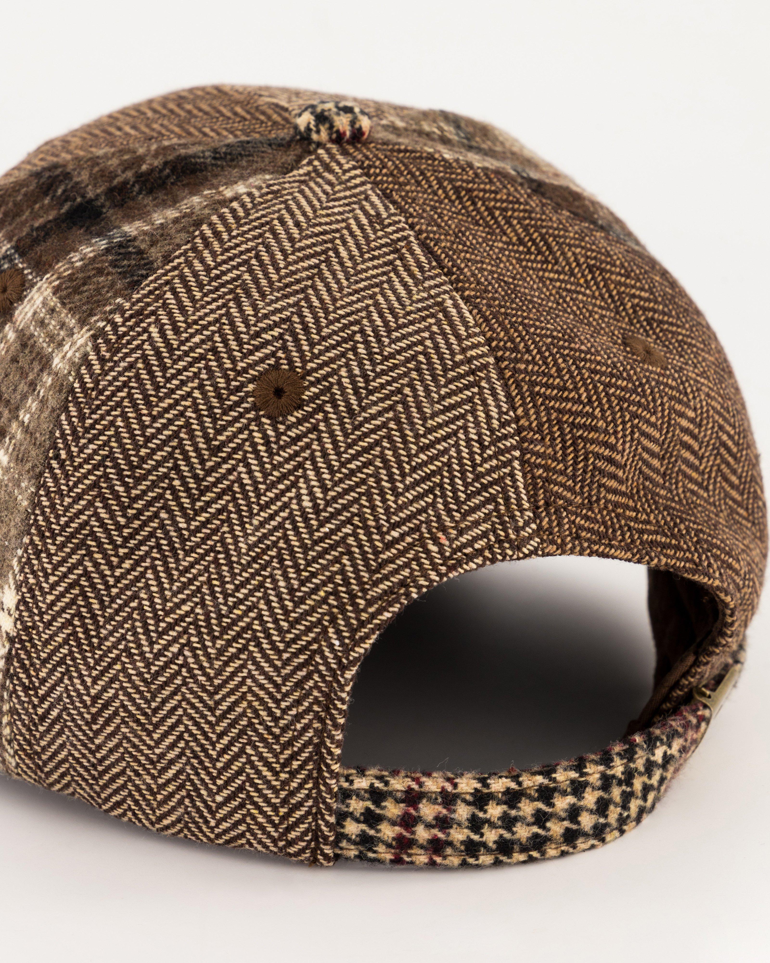 Old Khaki Keith Blocked Warm Handle Peak Cap  -  Brown