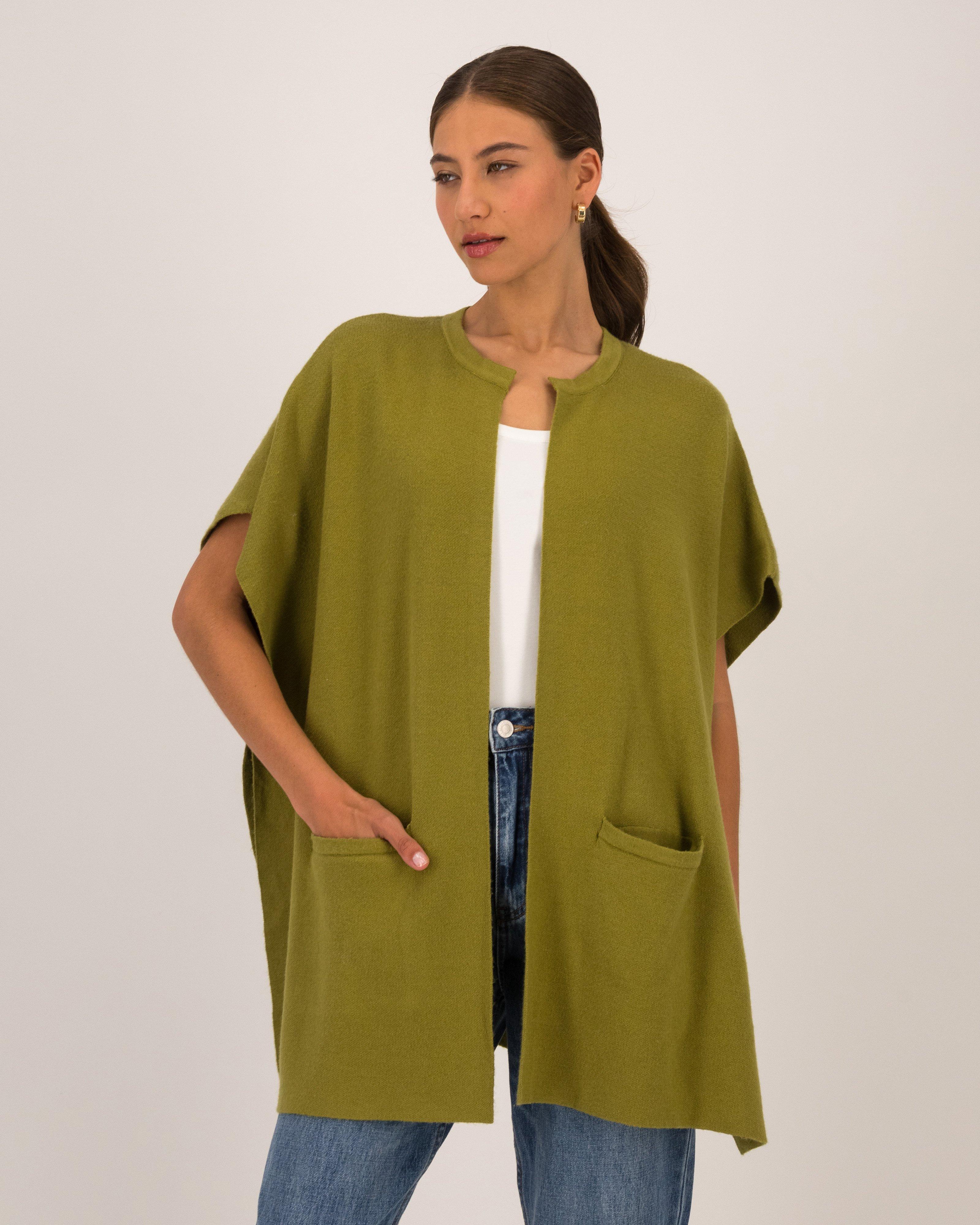 Zendaya Knitwear Kimono -  Green