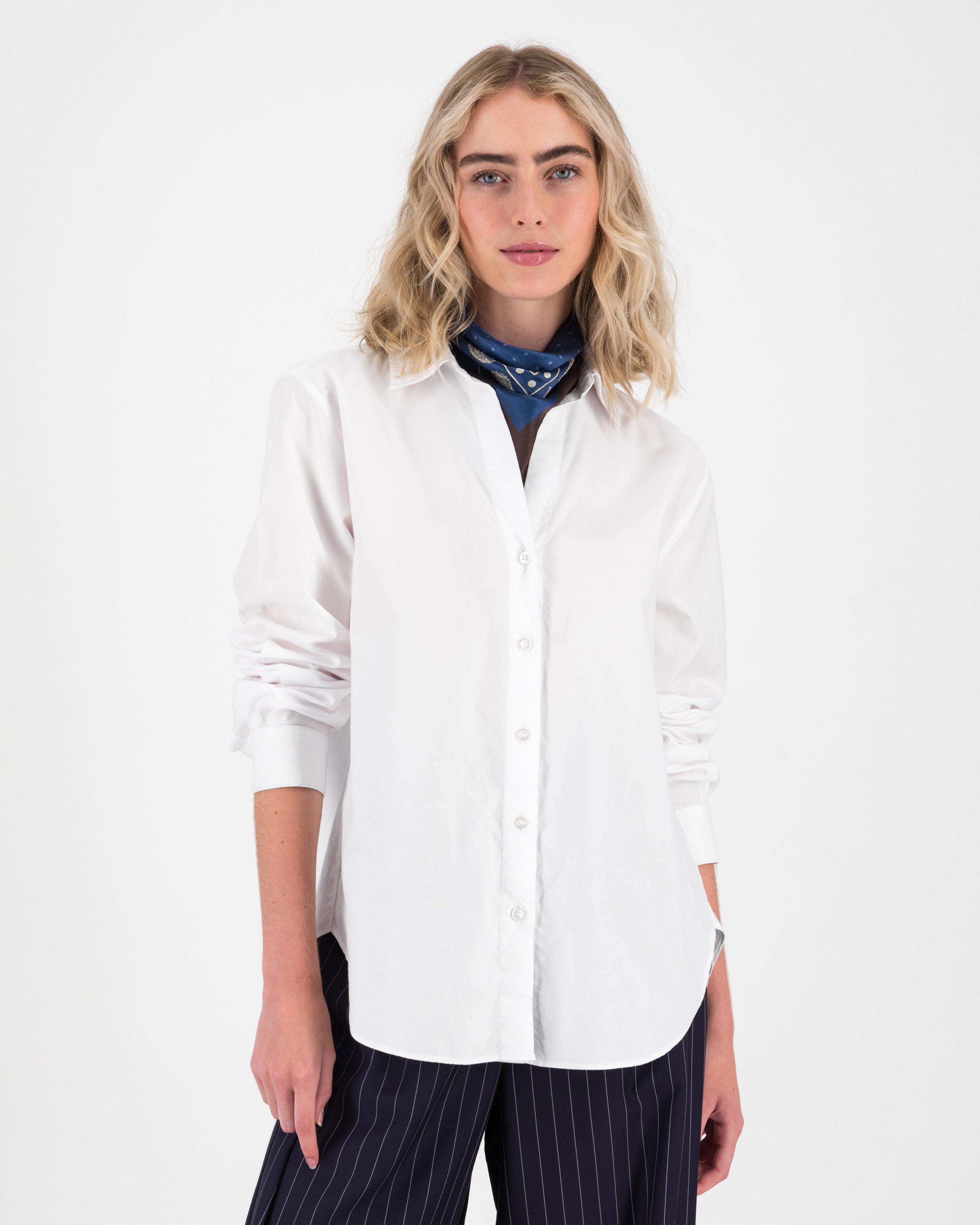 Women's Ava Oxford Shirt -  White
