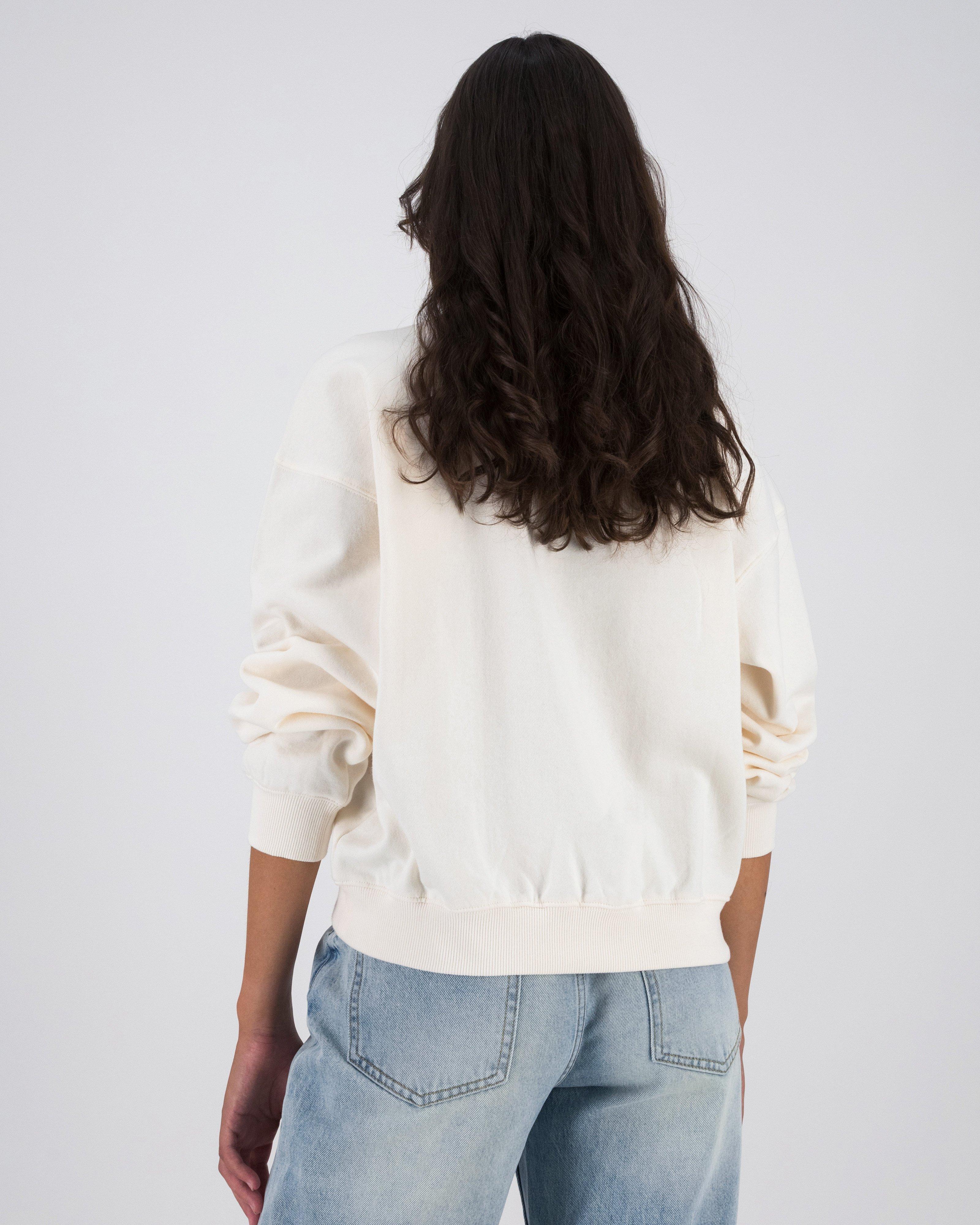 Old Khaki Women’s Chelsea Branded Sweat Top  -  Milk