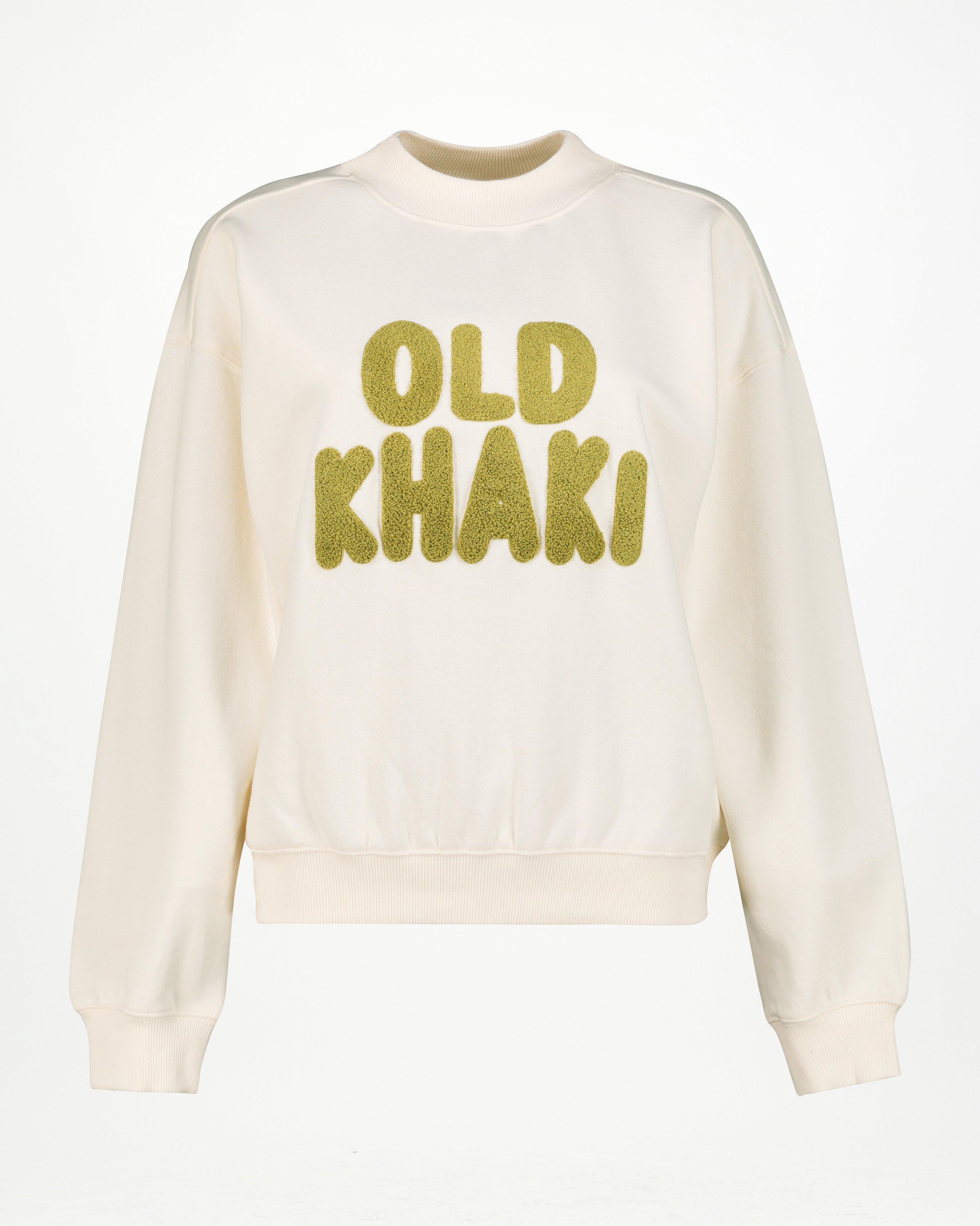 Old Khaki Women’s Chelsea Branded Sweat Top  -  Milk