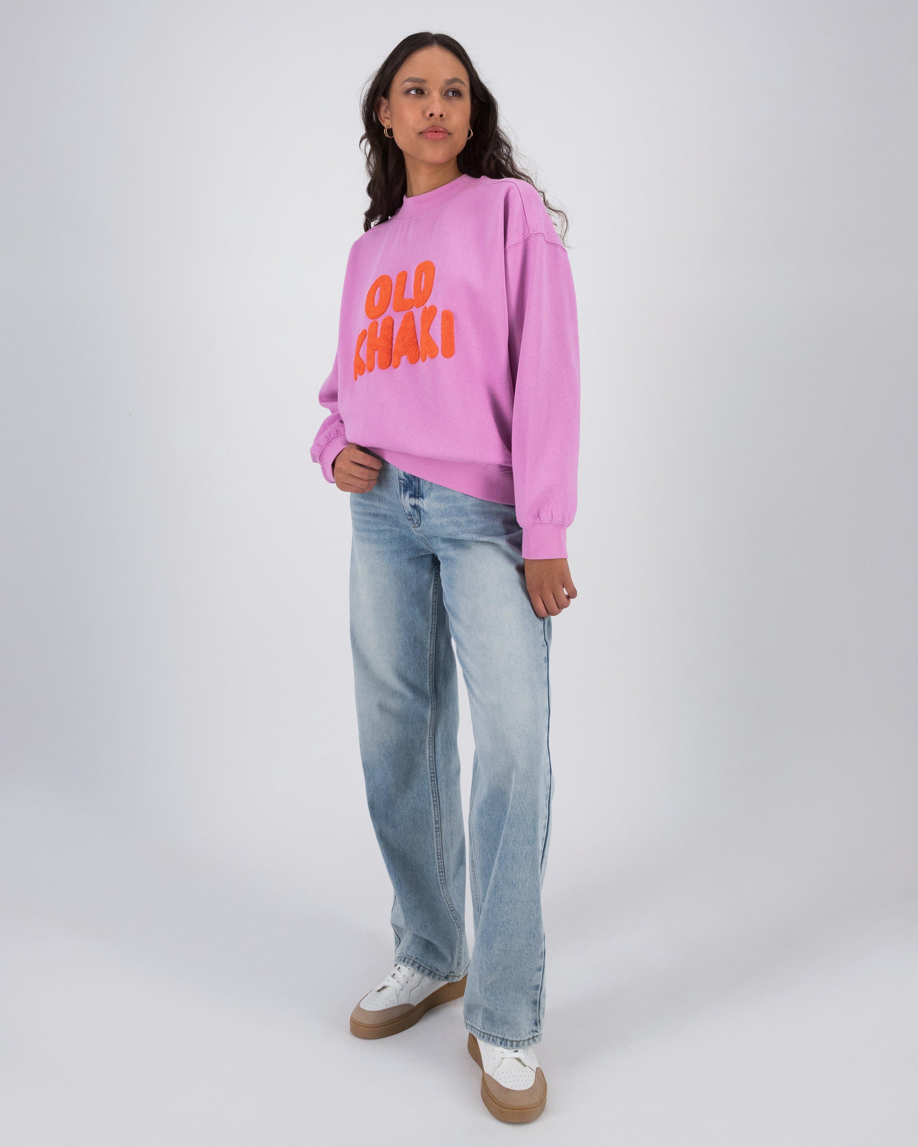 Old Khaki Women’s Chelsea Branded Sweat Top  -  Pink