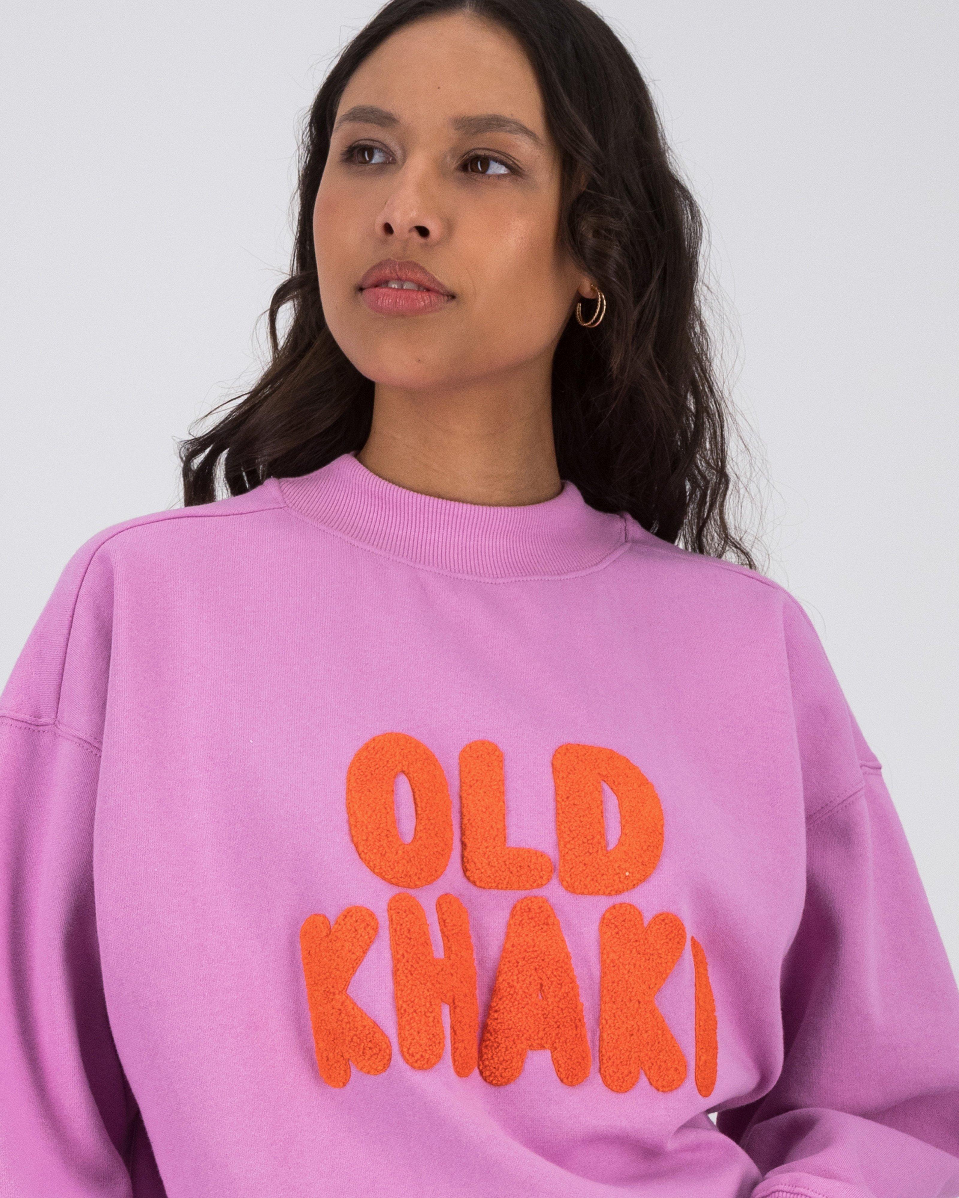 Old Khaki Women’s Chelsea Branded Sweat Top  -  Pink
