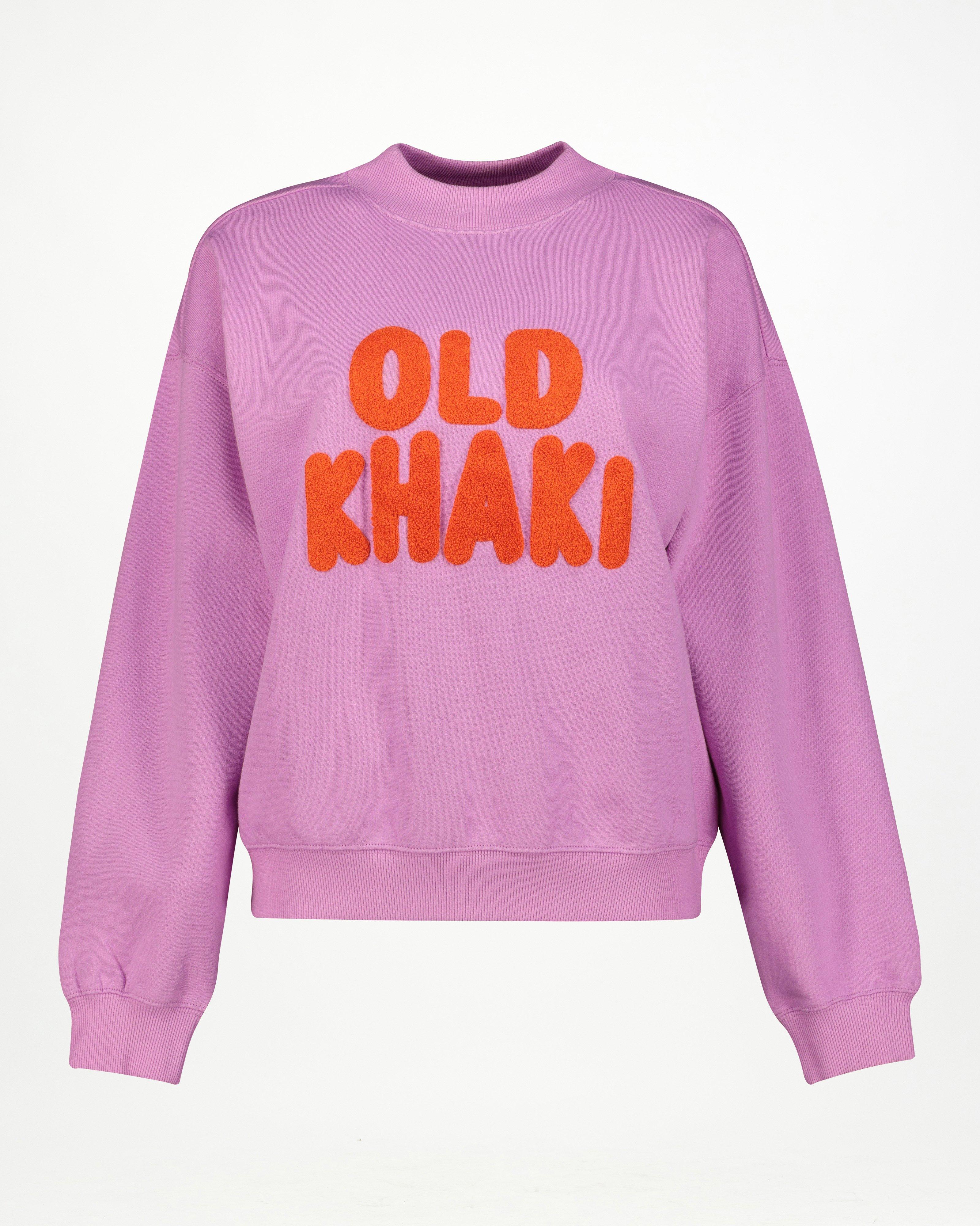 Old Khaki Women’s Chelsea Branded Sweat Top  -  Pink