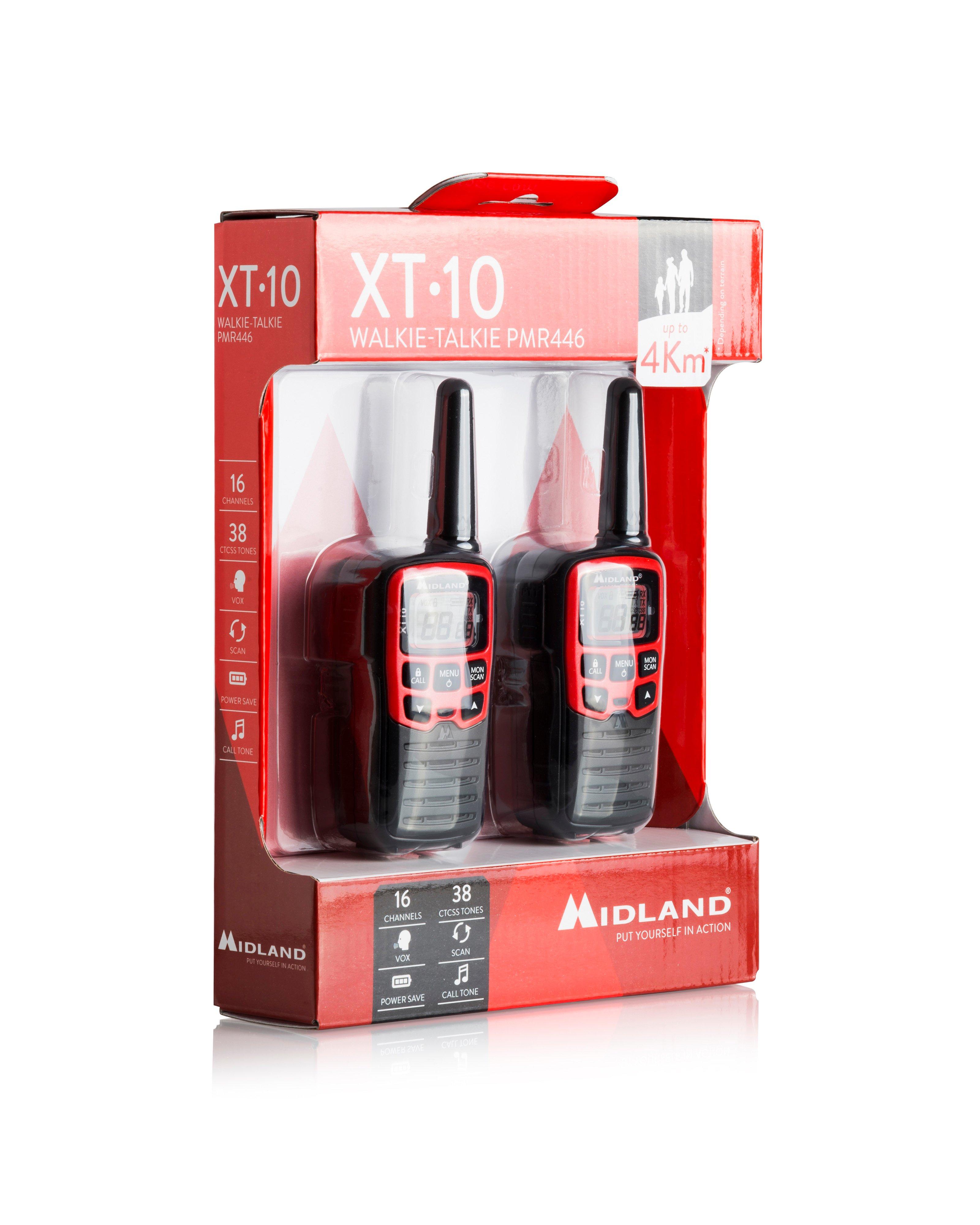 Midland XT10 Two Way Radio -  Red