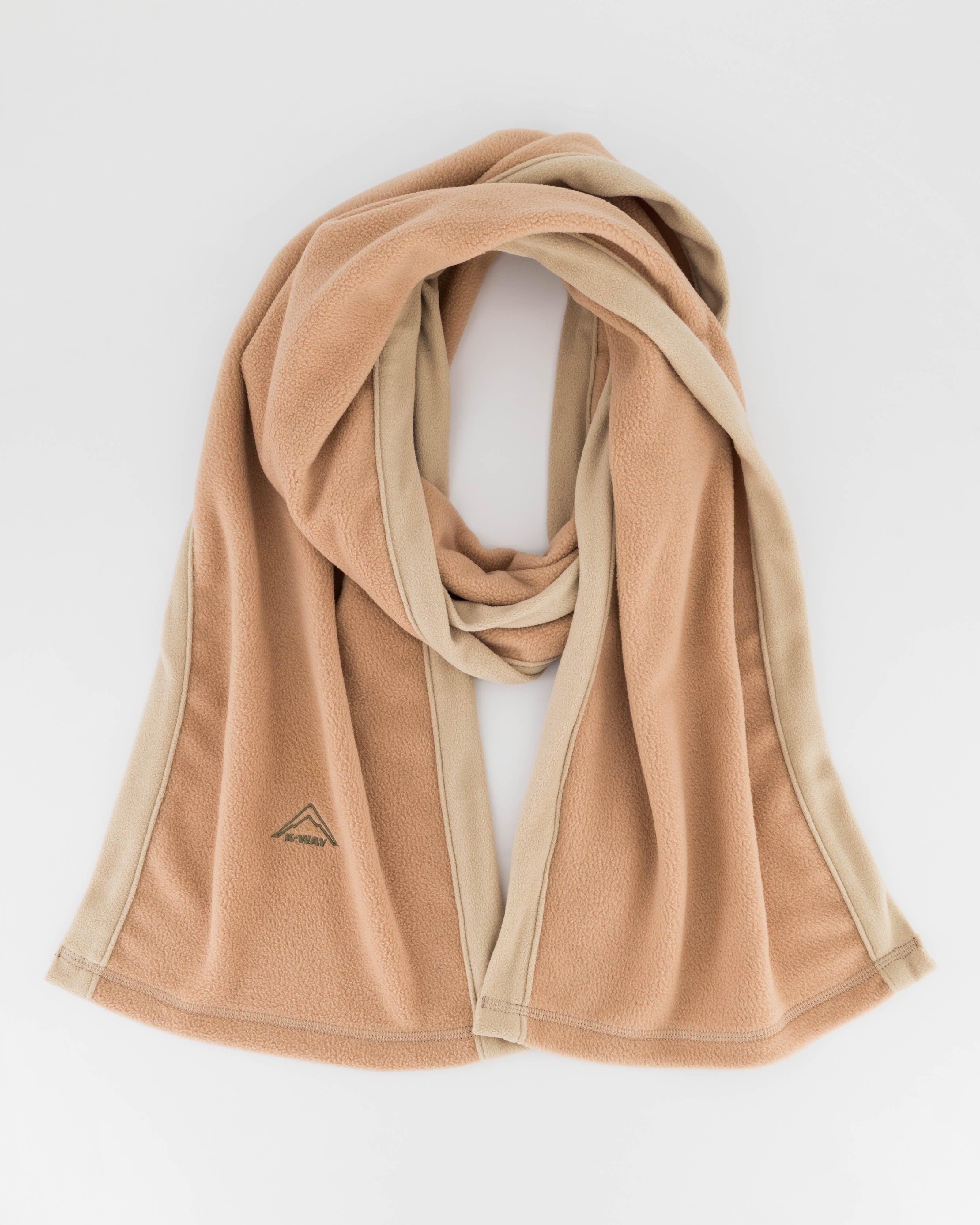 K-Way Edged Fleece Scarf -  Stone