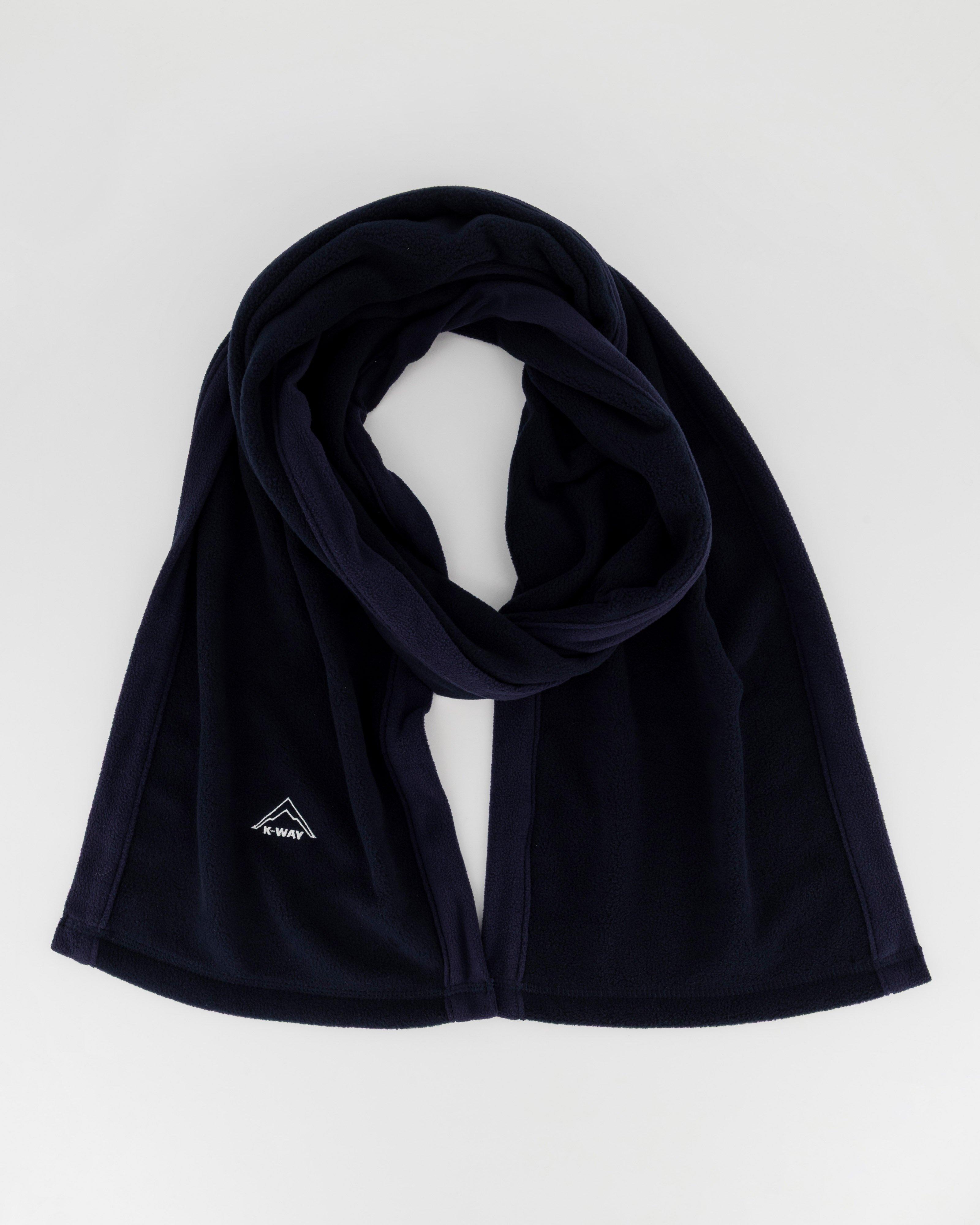 K-Way Edged Fleece Scarf -  Navy