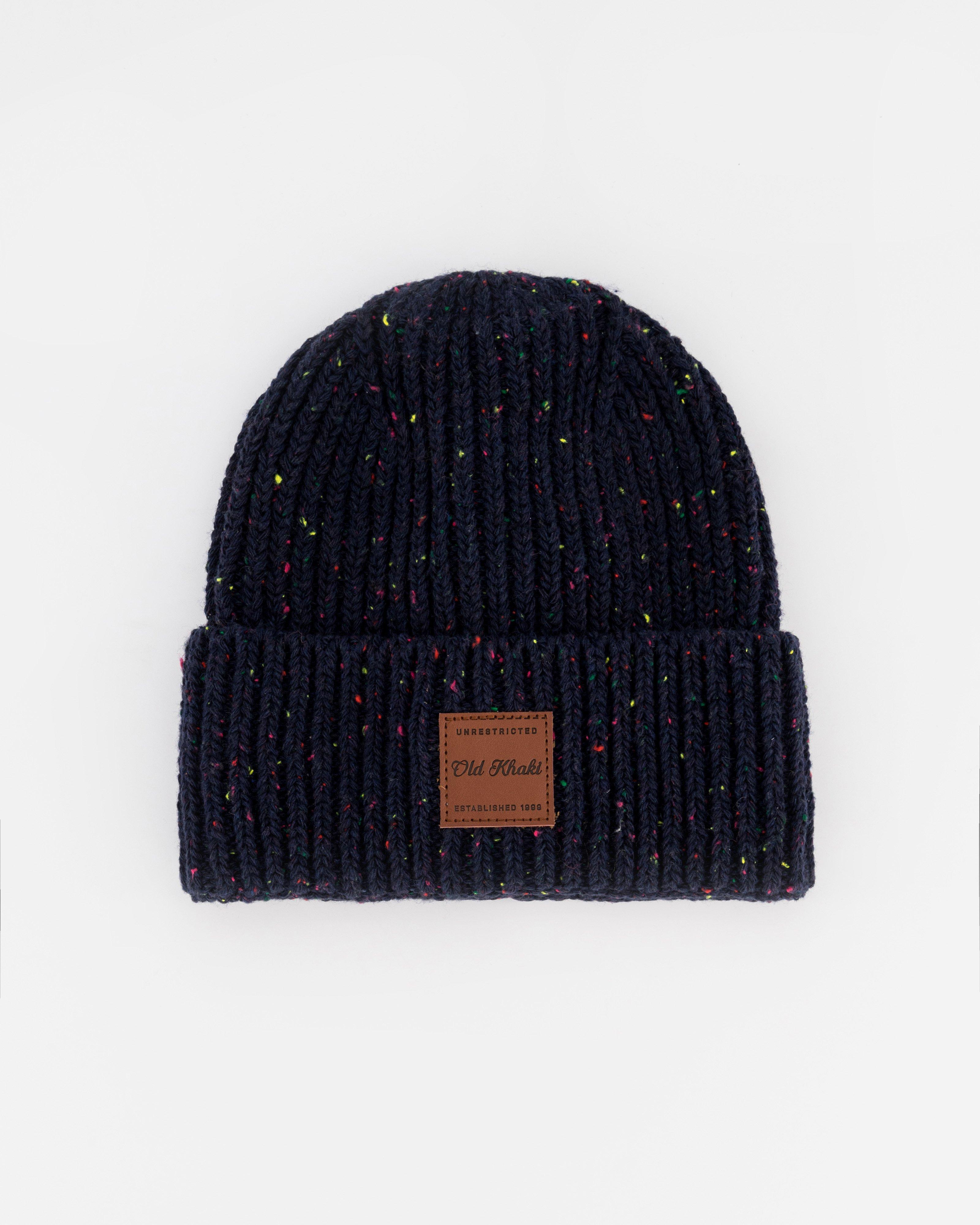 Old Khaki Mayson Speckle Beanie  -  Navy