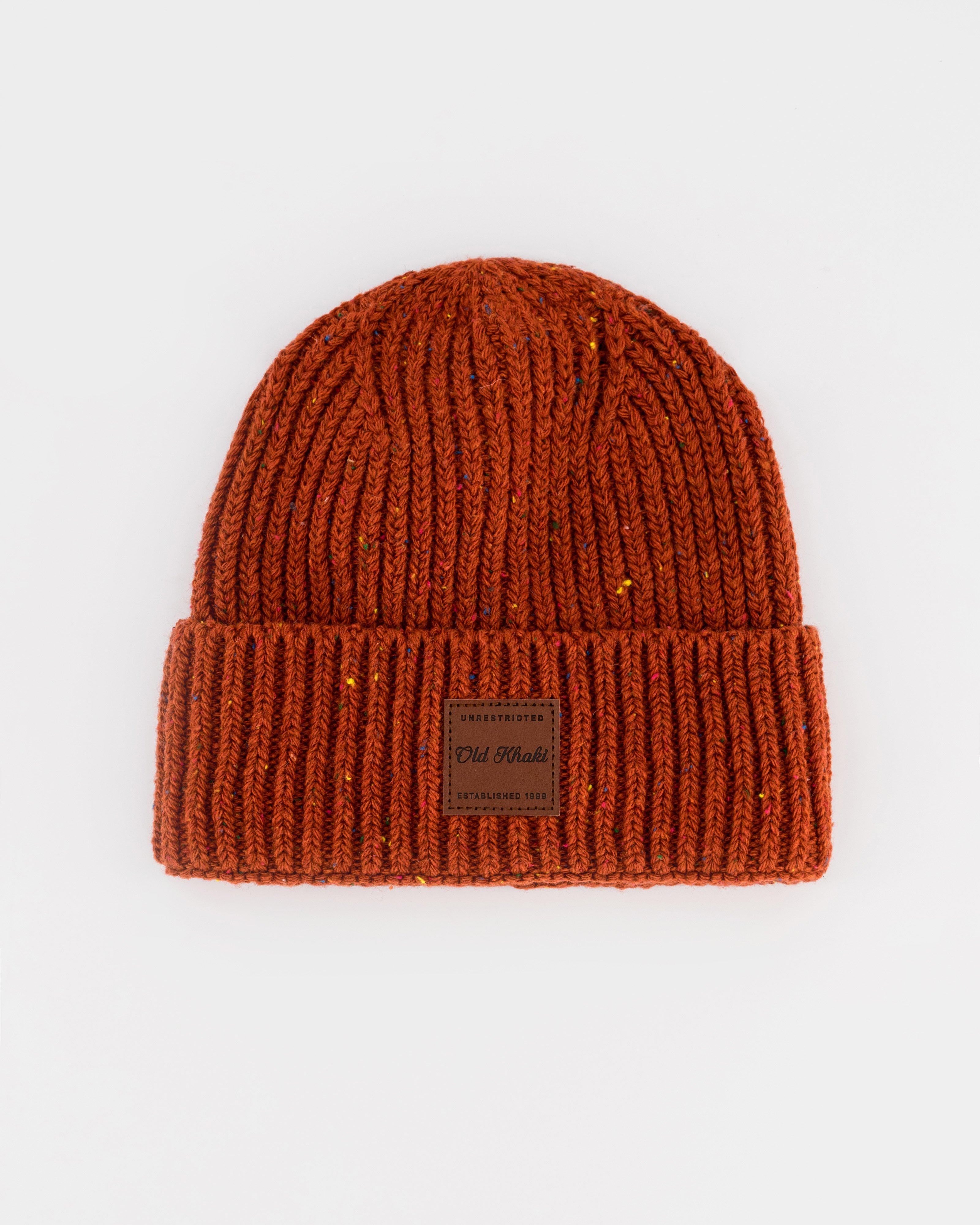 Old Khaki Mayson Speckle Beanie  -  Orange
