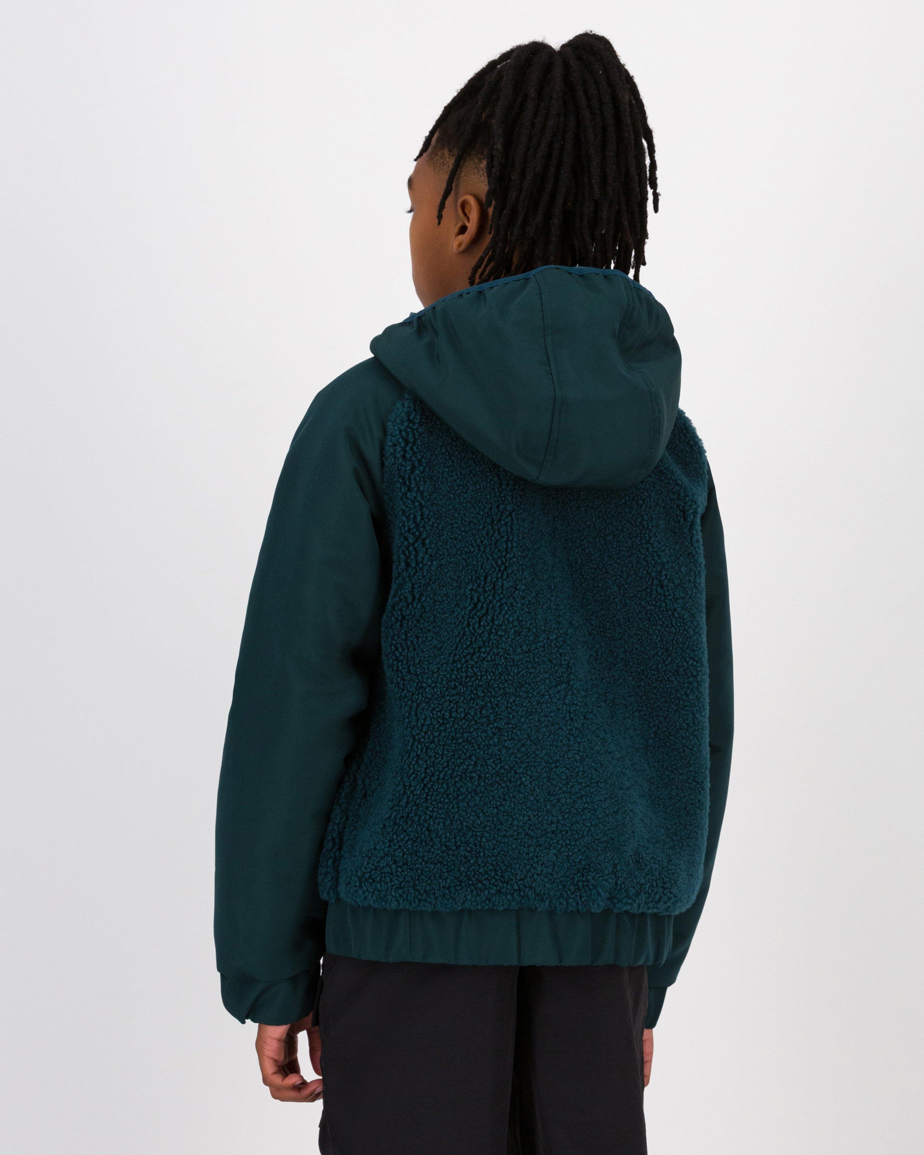 K-Way Youth Agulus Borg Hybrid Jacket  -  Jade