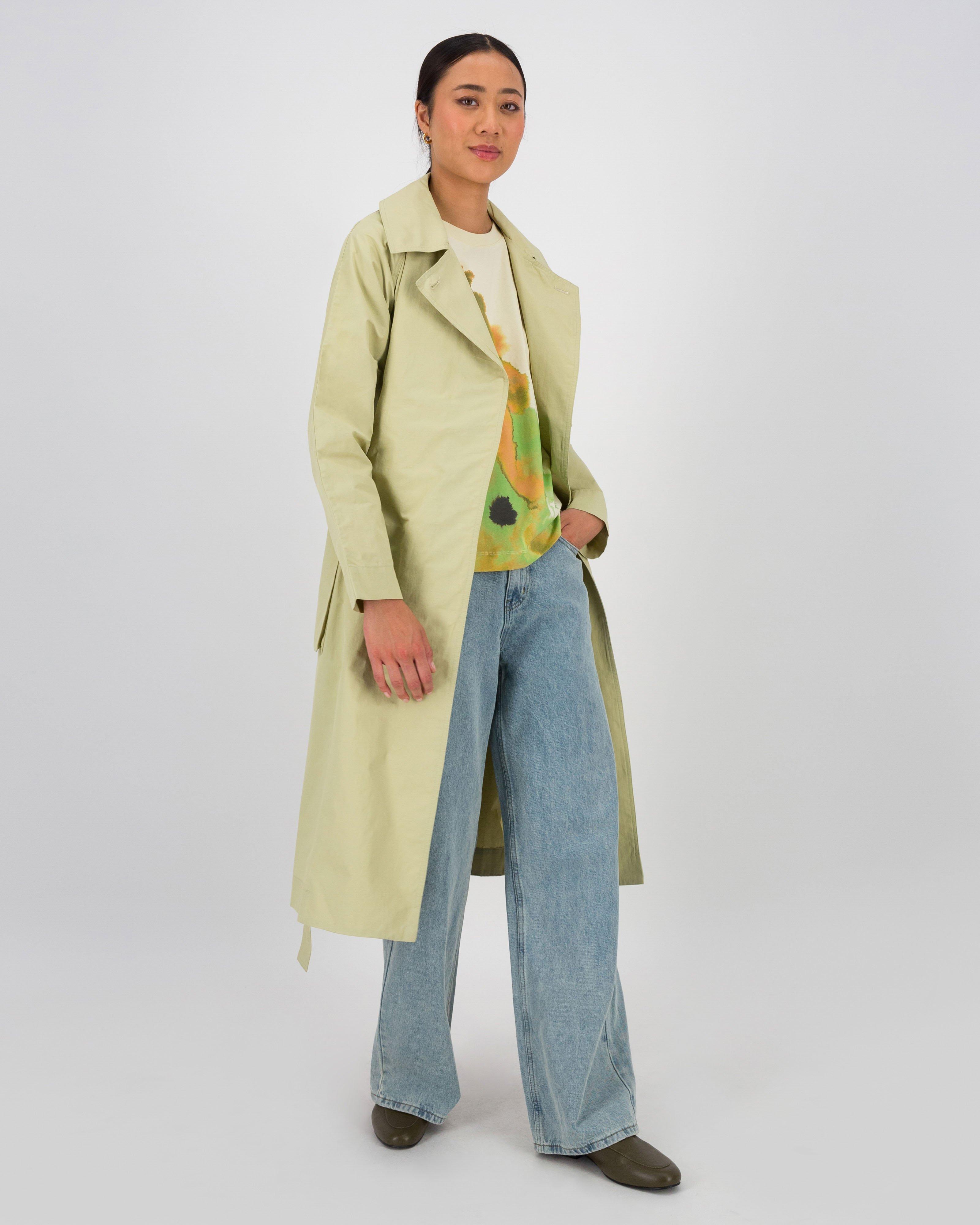 Tony Trench Coat -  Green