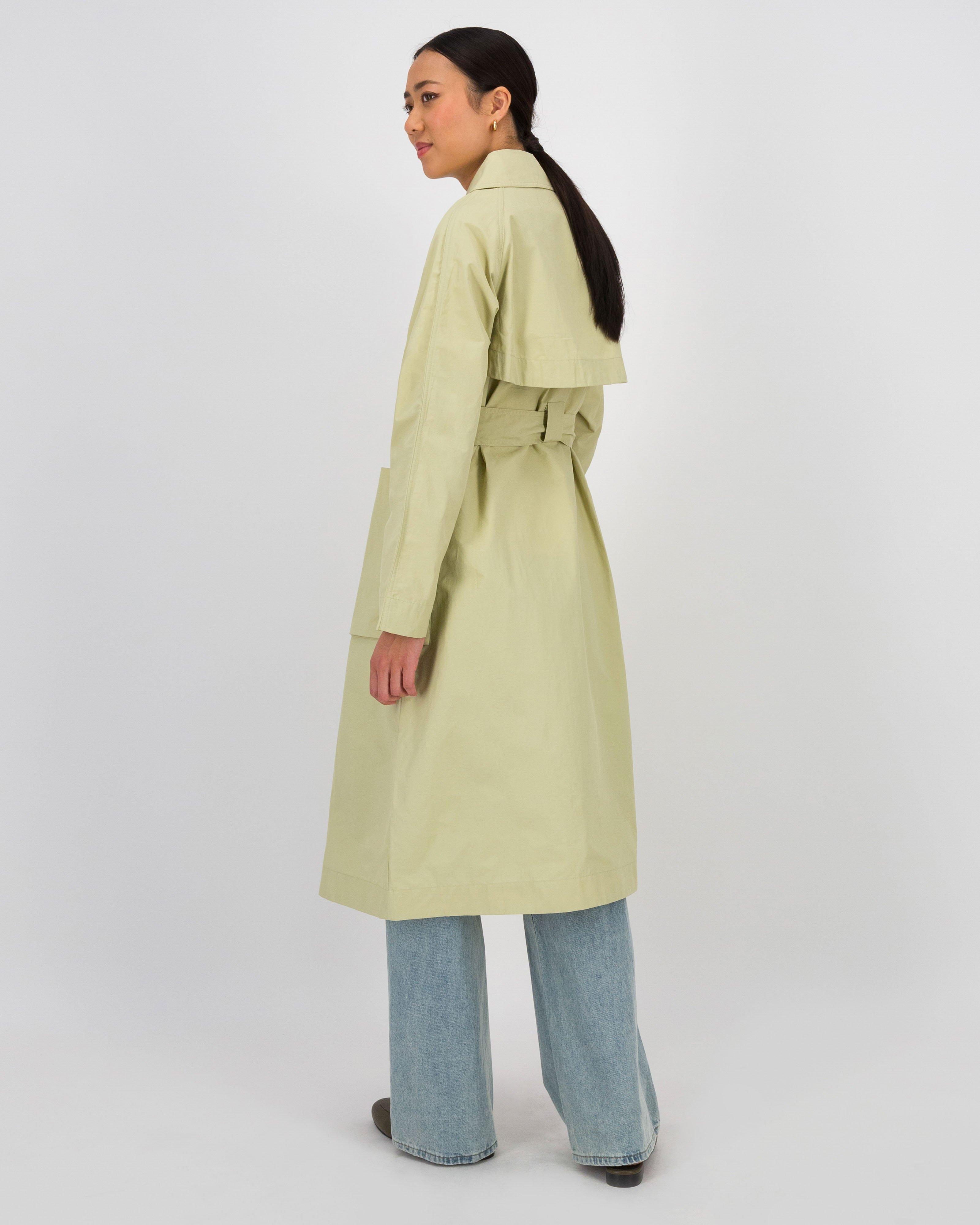 Tony Trench Coat -  Green