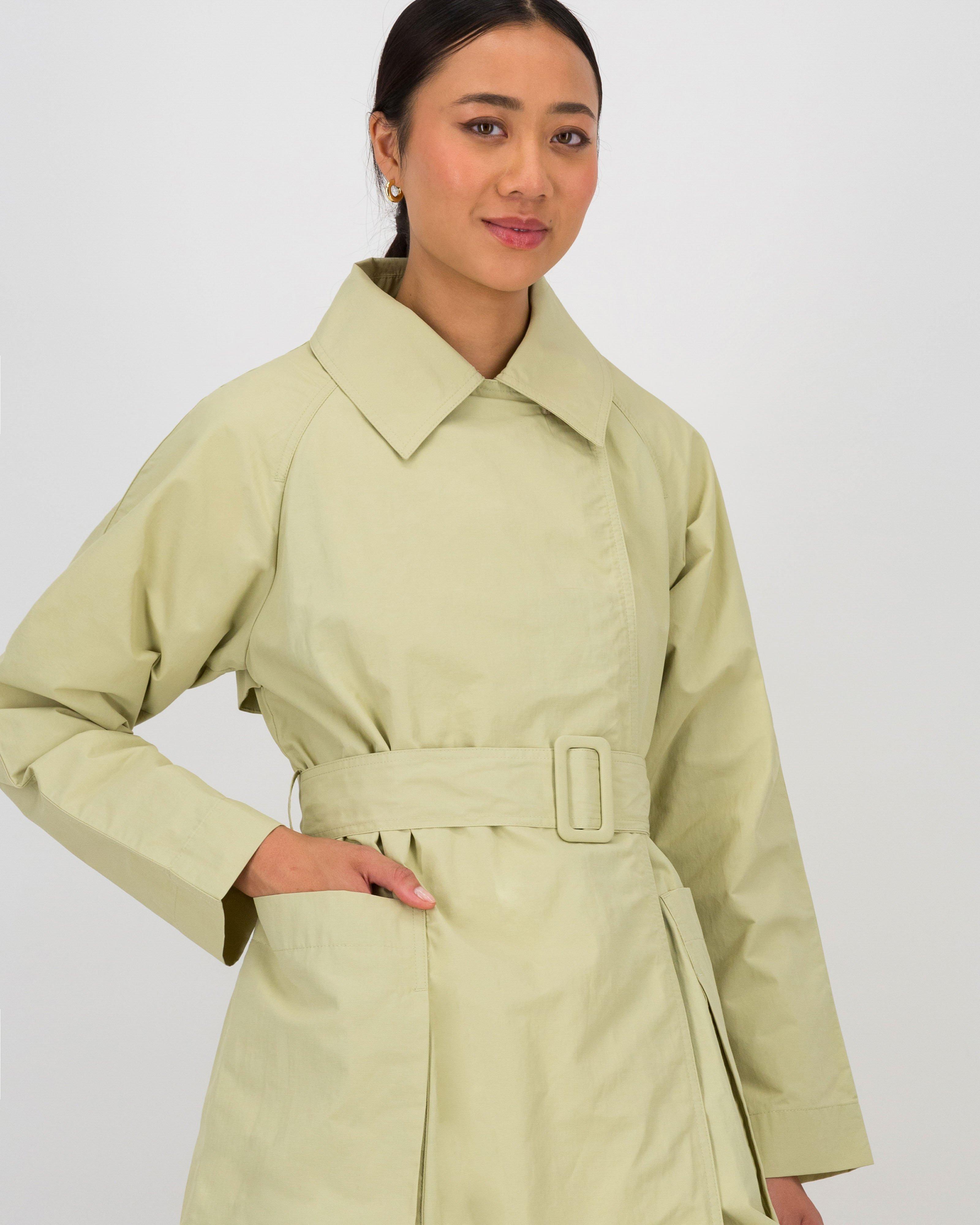 Tony Trench Coat -  Green