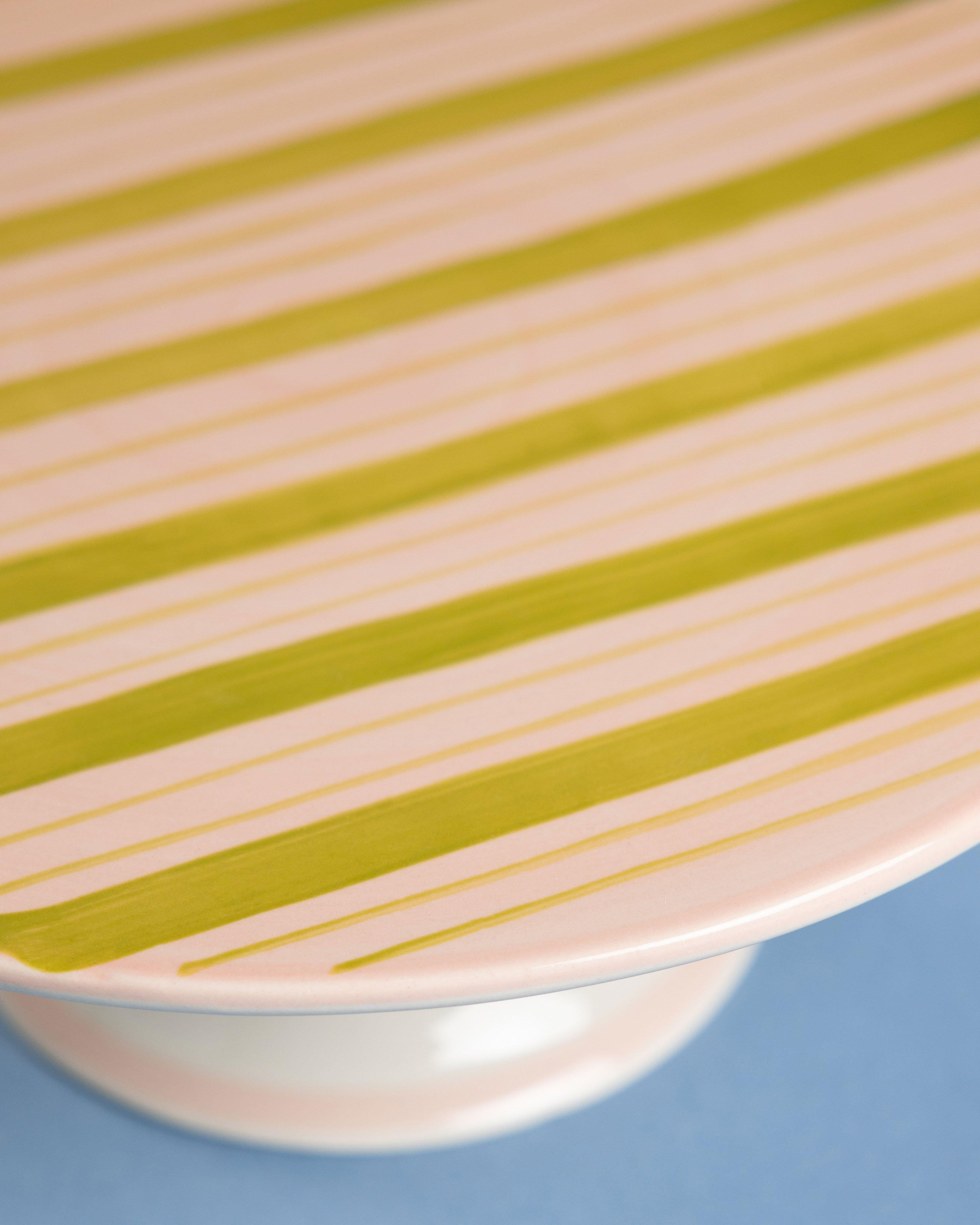 Hand Painted Ceramic Cake Stand -  Assorted