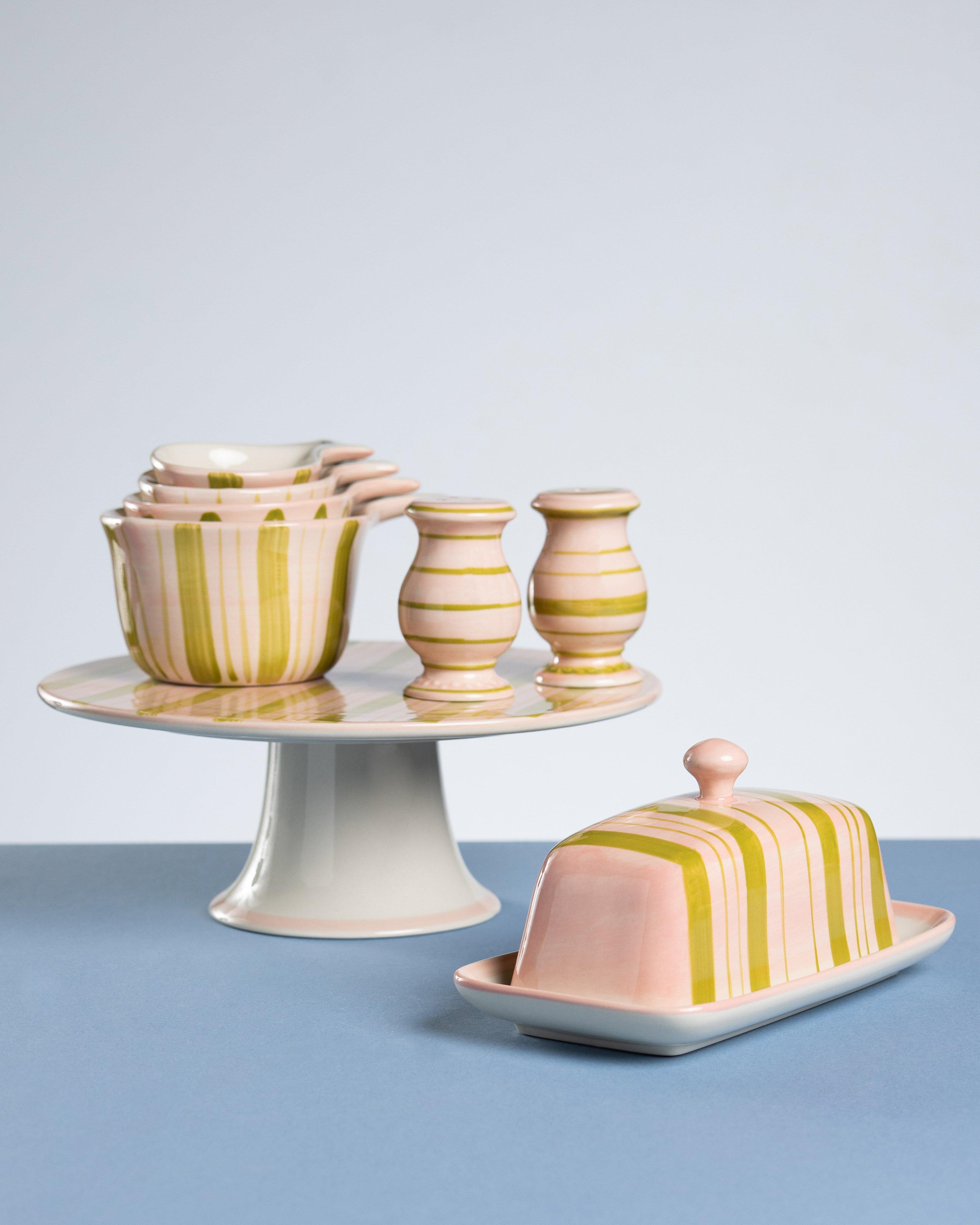 Hand Painted Ceramic Cake Stand -  Assorted