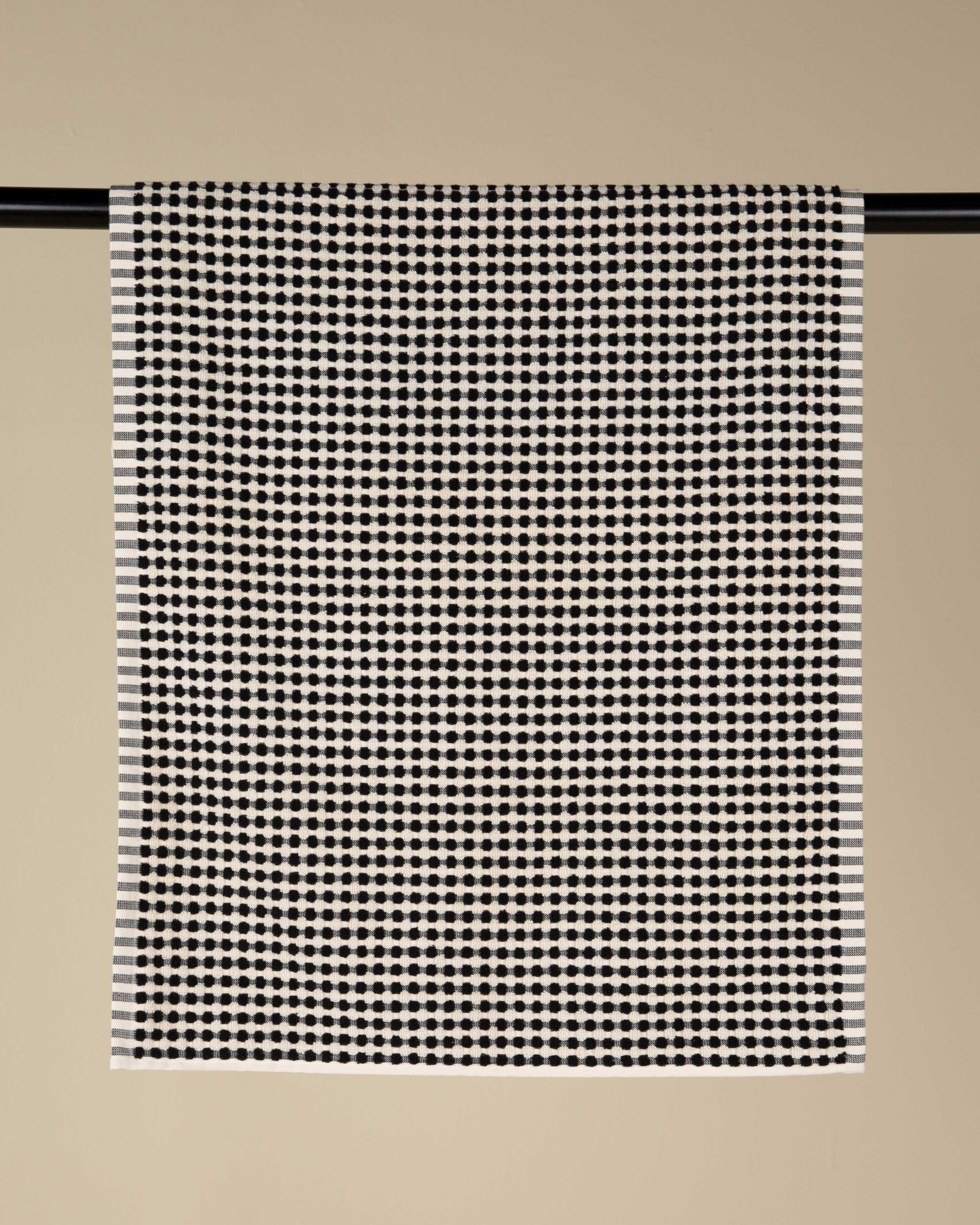 Layla Dott Hand Towel - 50cm x 86cm -  Stone