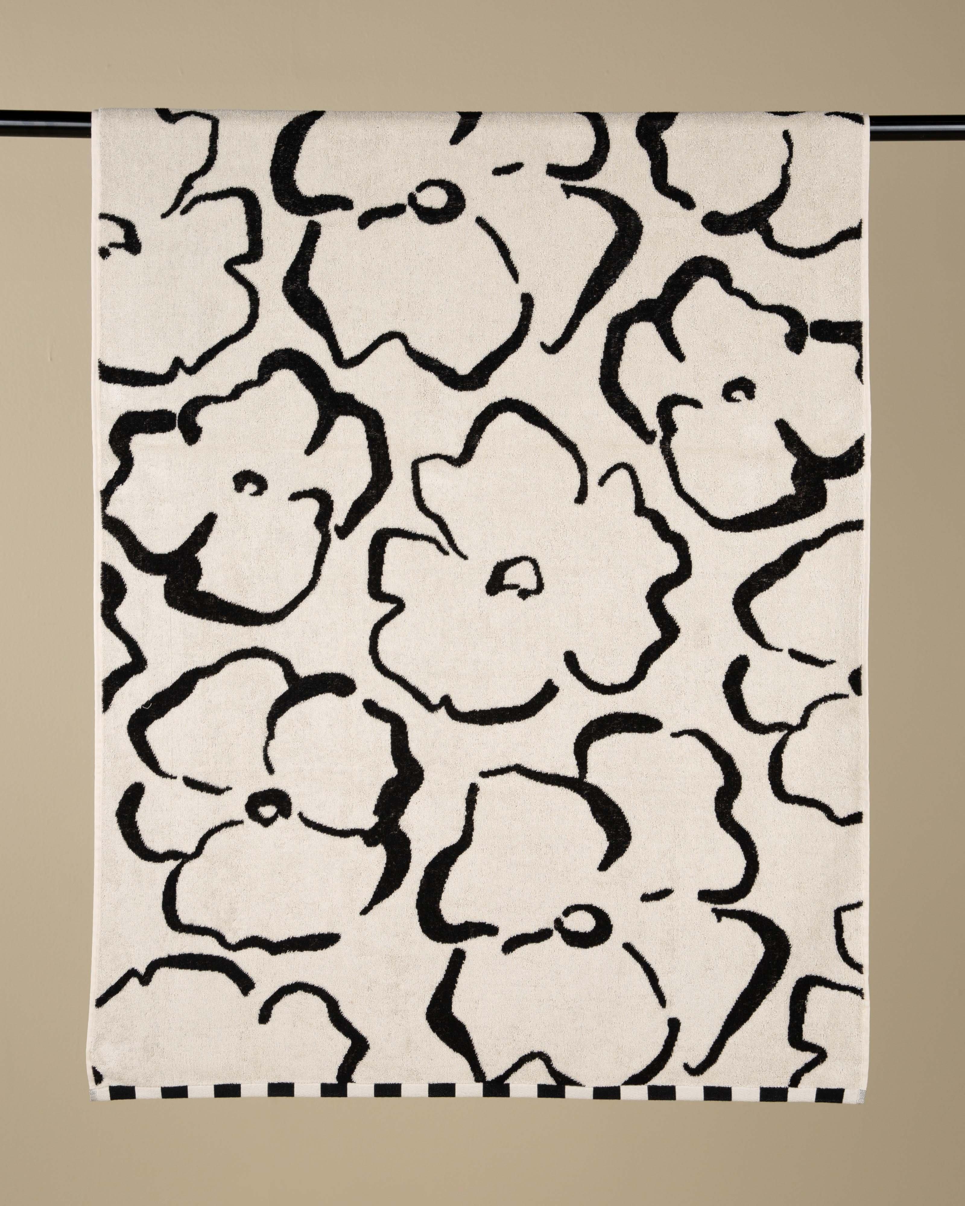 Poppy Bath Sheet - 86cm x 150cm -  Stone