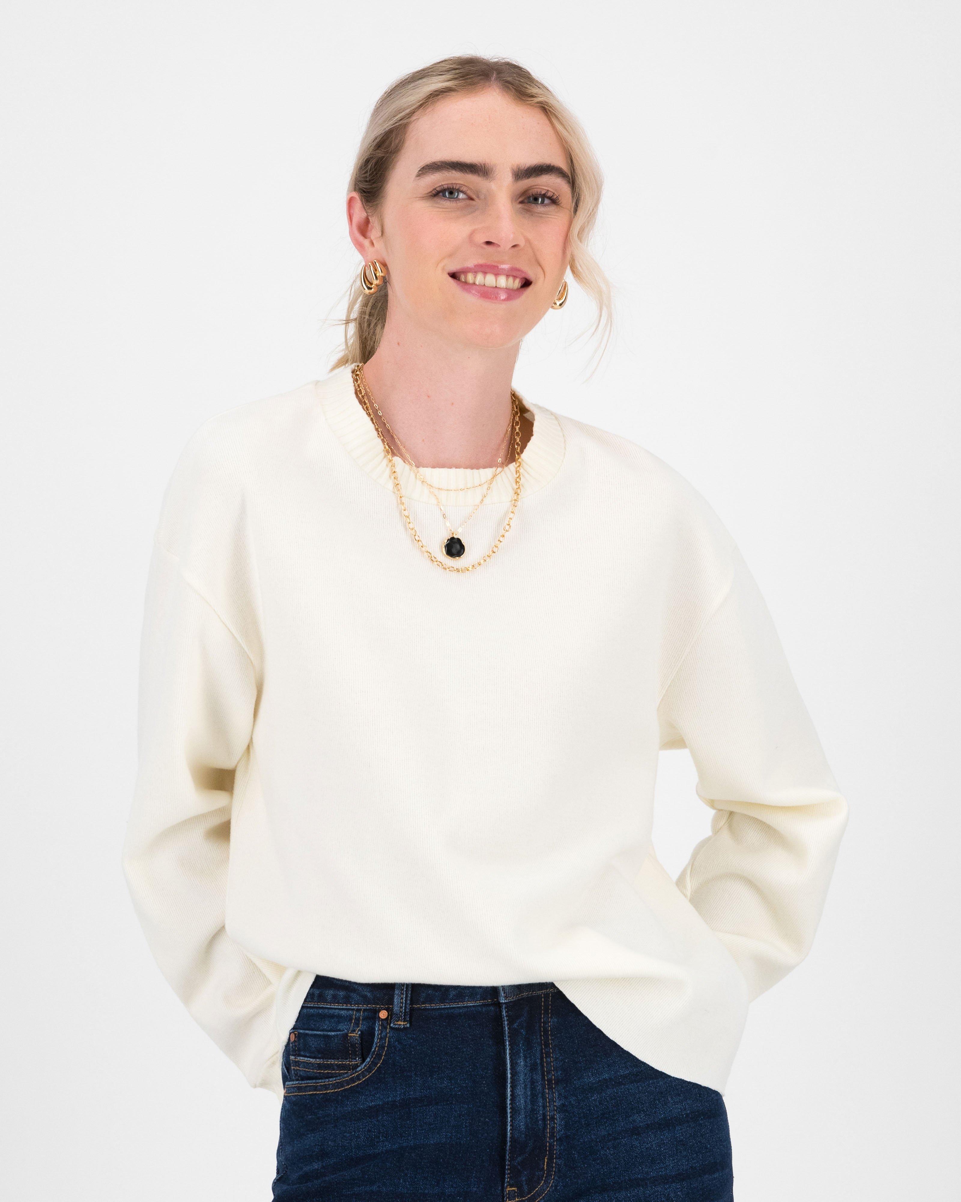 Women's Delphi Knit Pullover -  Milk